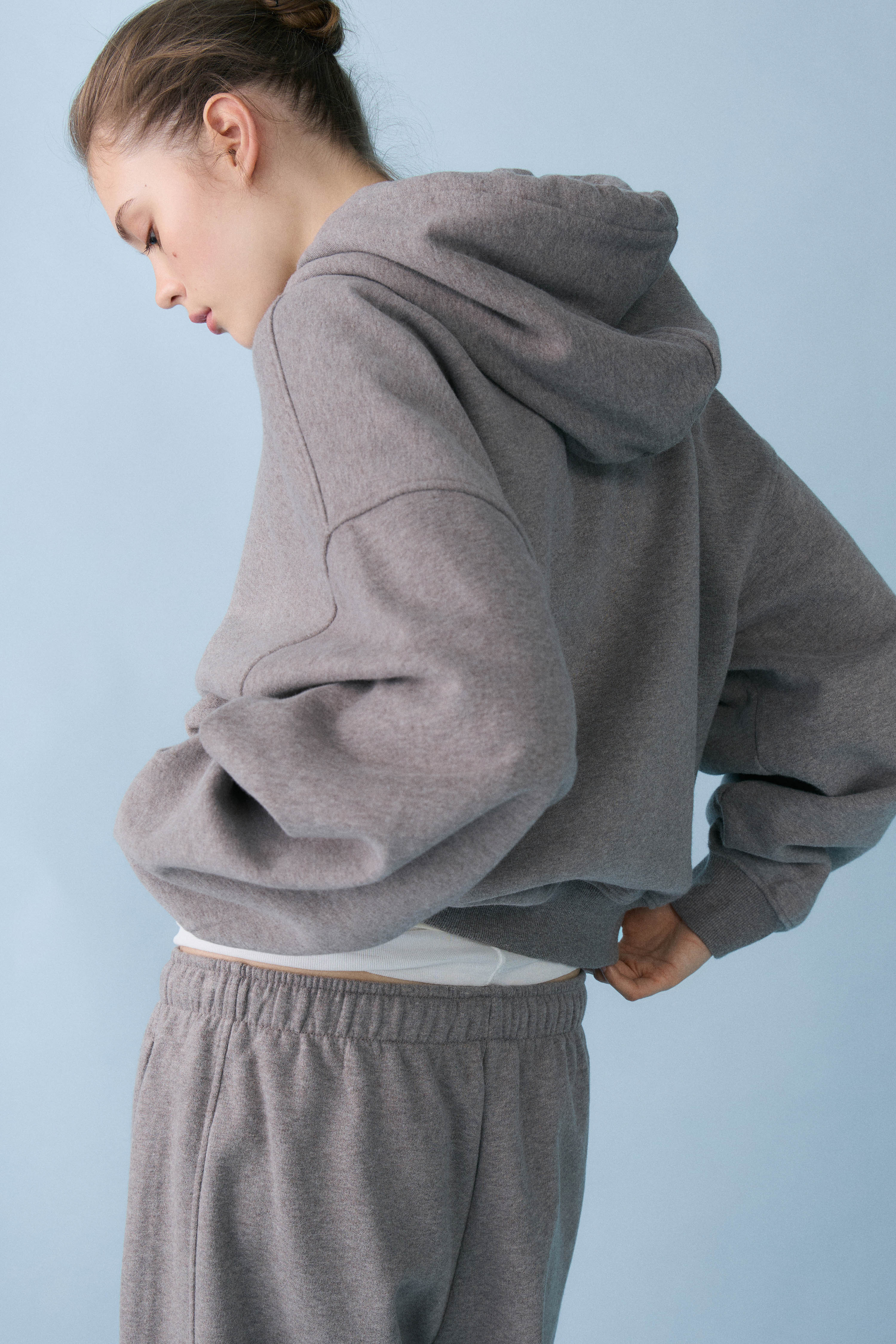 LOOSE-FIT COTTON HOODED SWEATSHIRT - Image 4