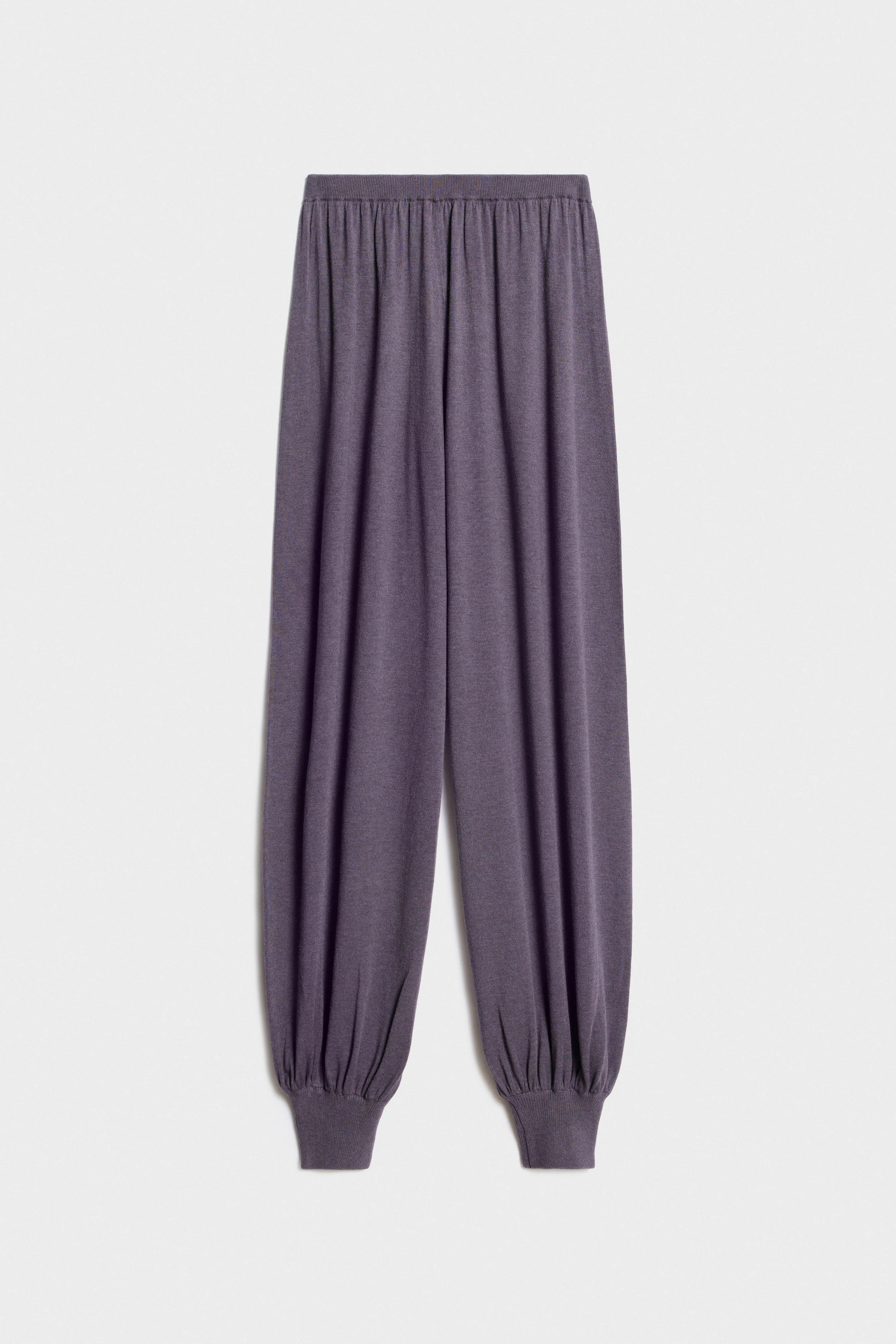 LOOSE-FIT KNIT VISCOSE TROUSERS - Image 4