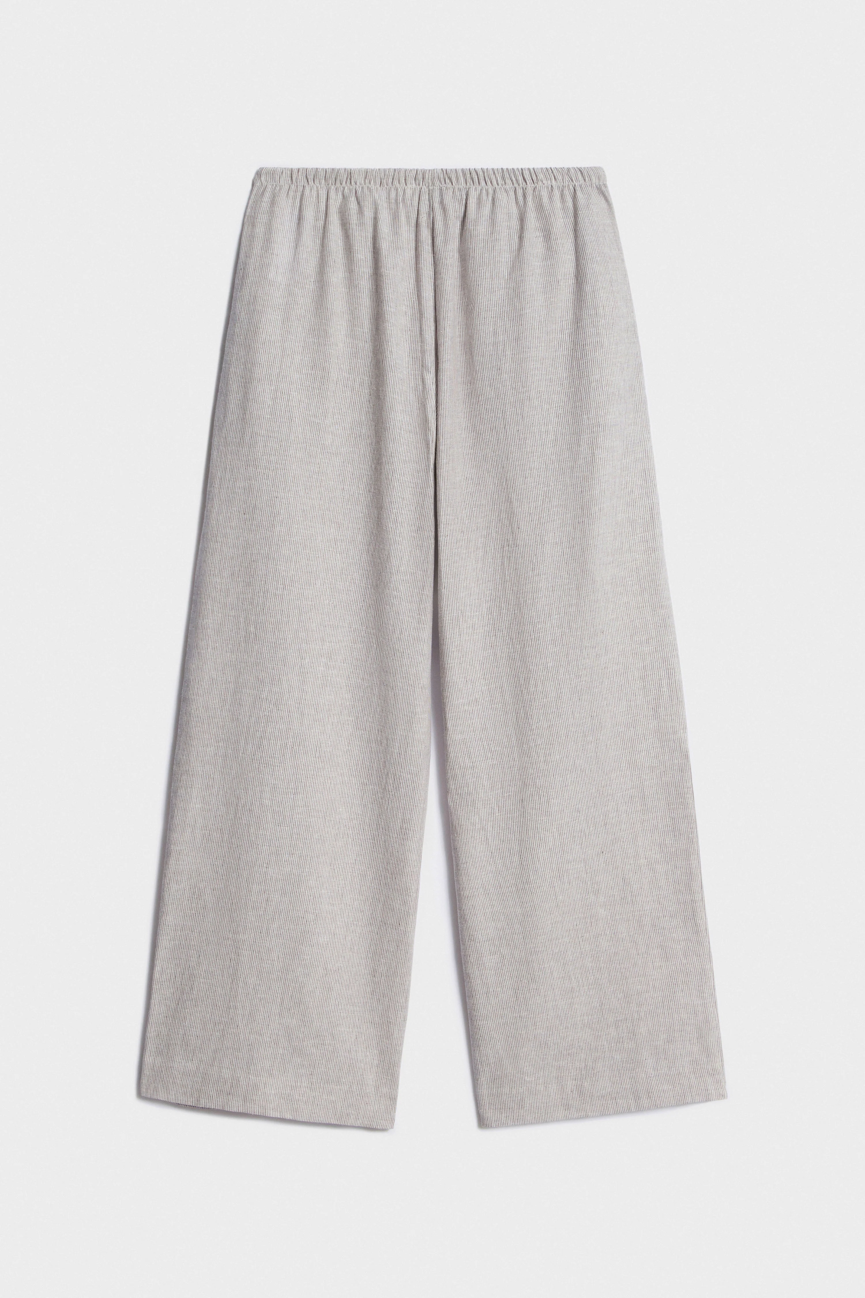 LOOSE-FIT LINEN-COTTON TROUSERS - Image 5