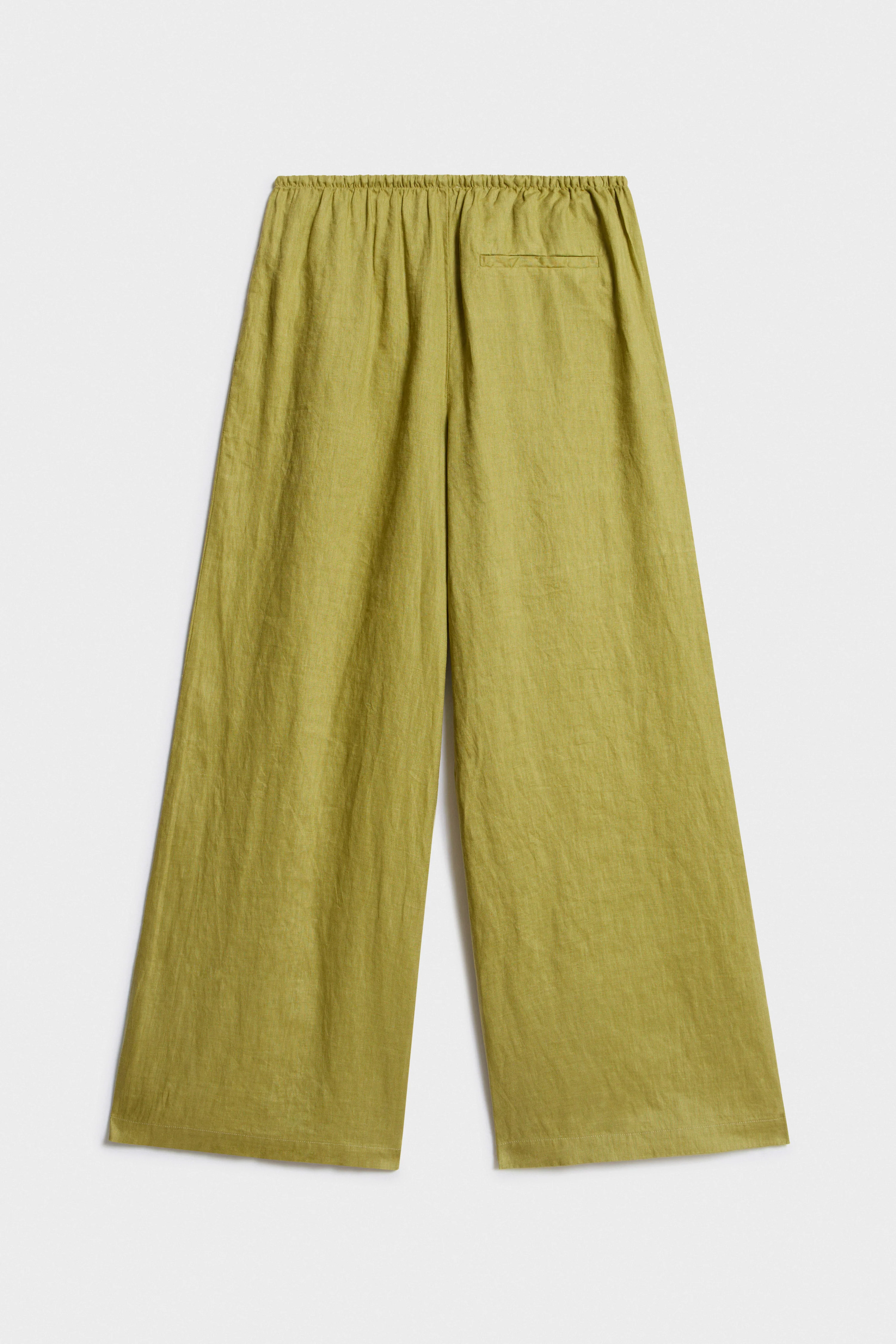 LOOSE-FIT WIDE-LEG LINEN TROUSERS - Image 7