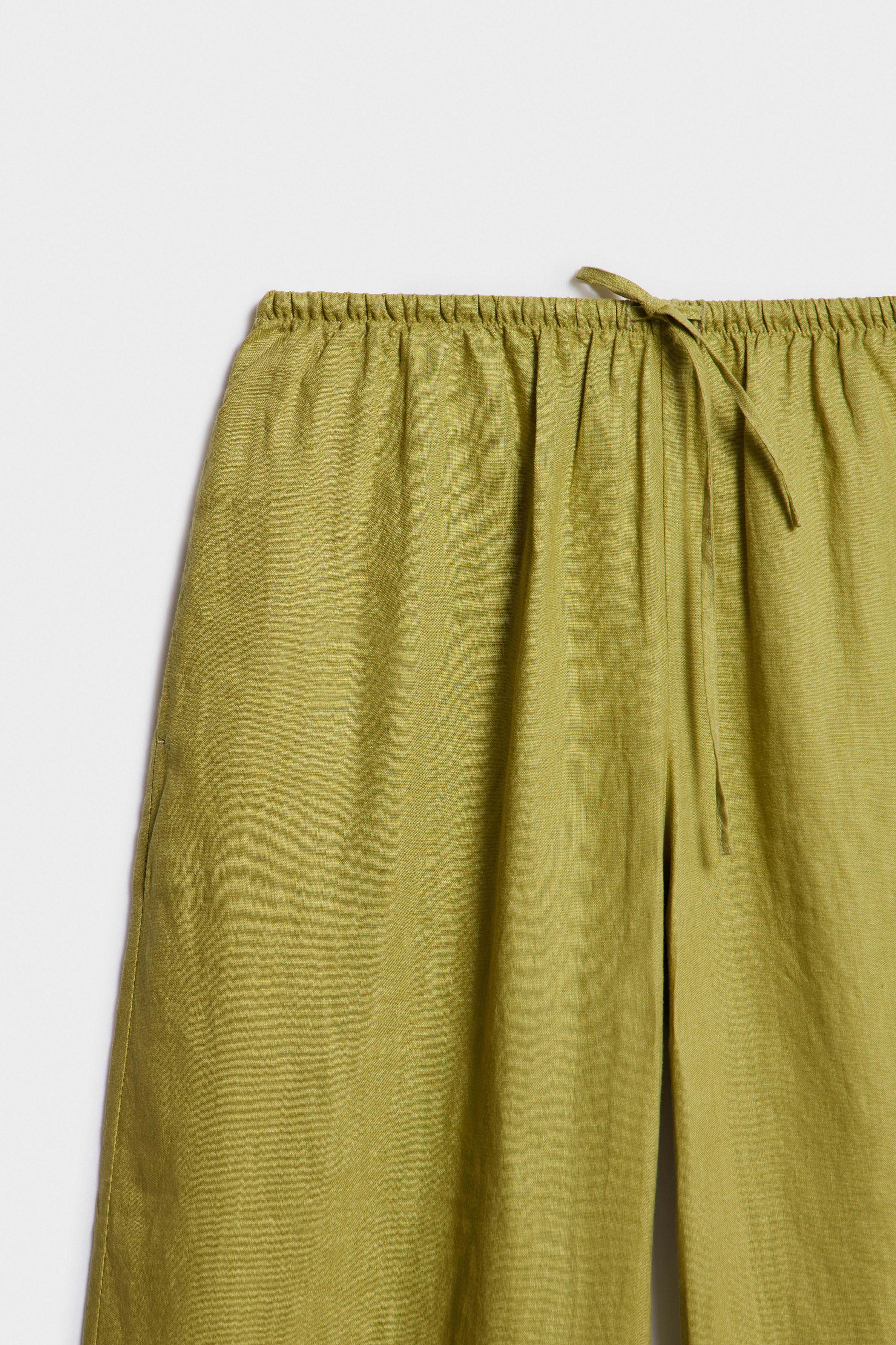 LOOSE-FIT WIDE-LEG LINEN TROUSERS - Image 8