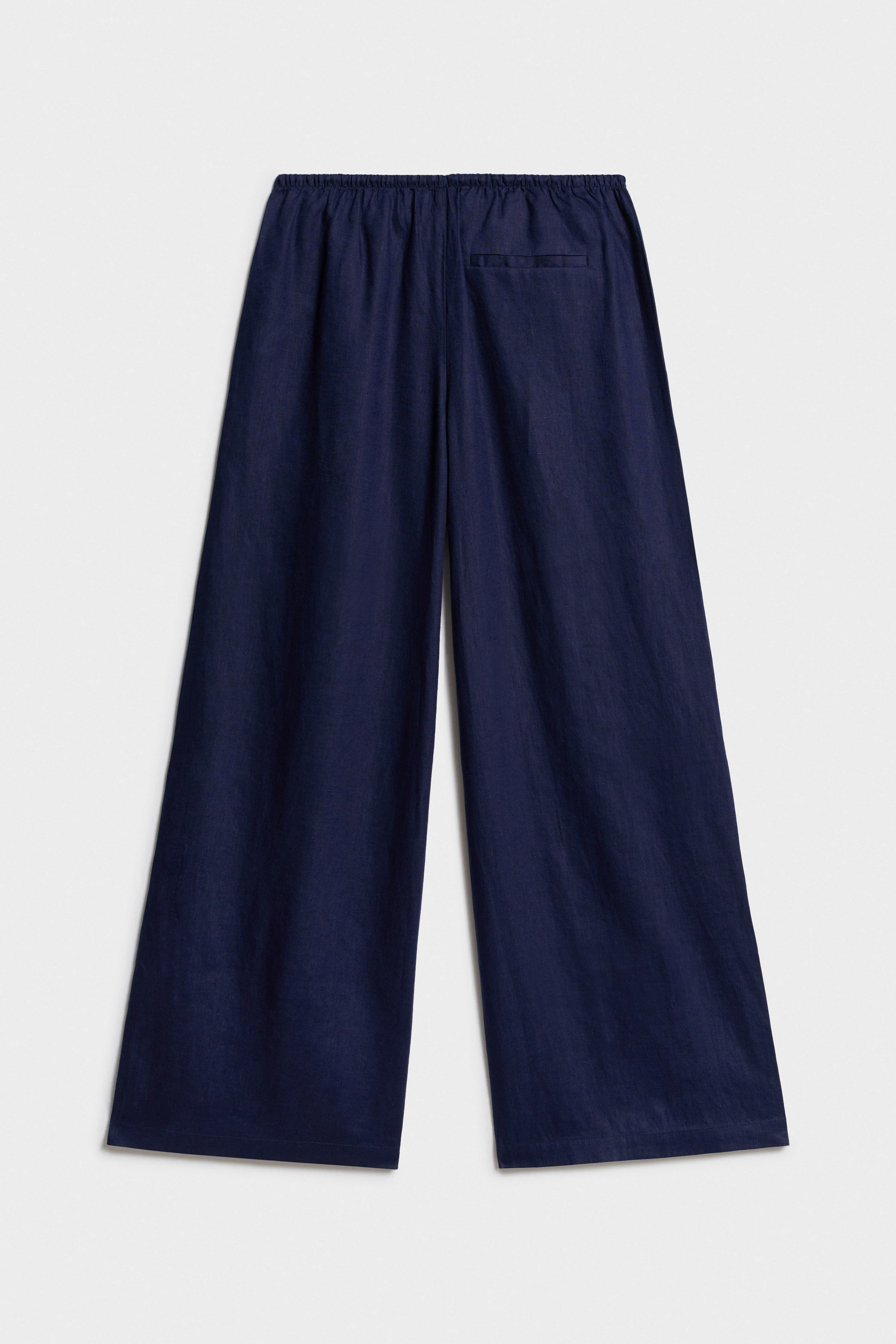 LOOSE-FIT WIDE-LEG LINEN TROUSERS - Image 6