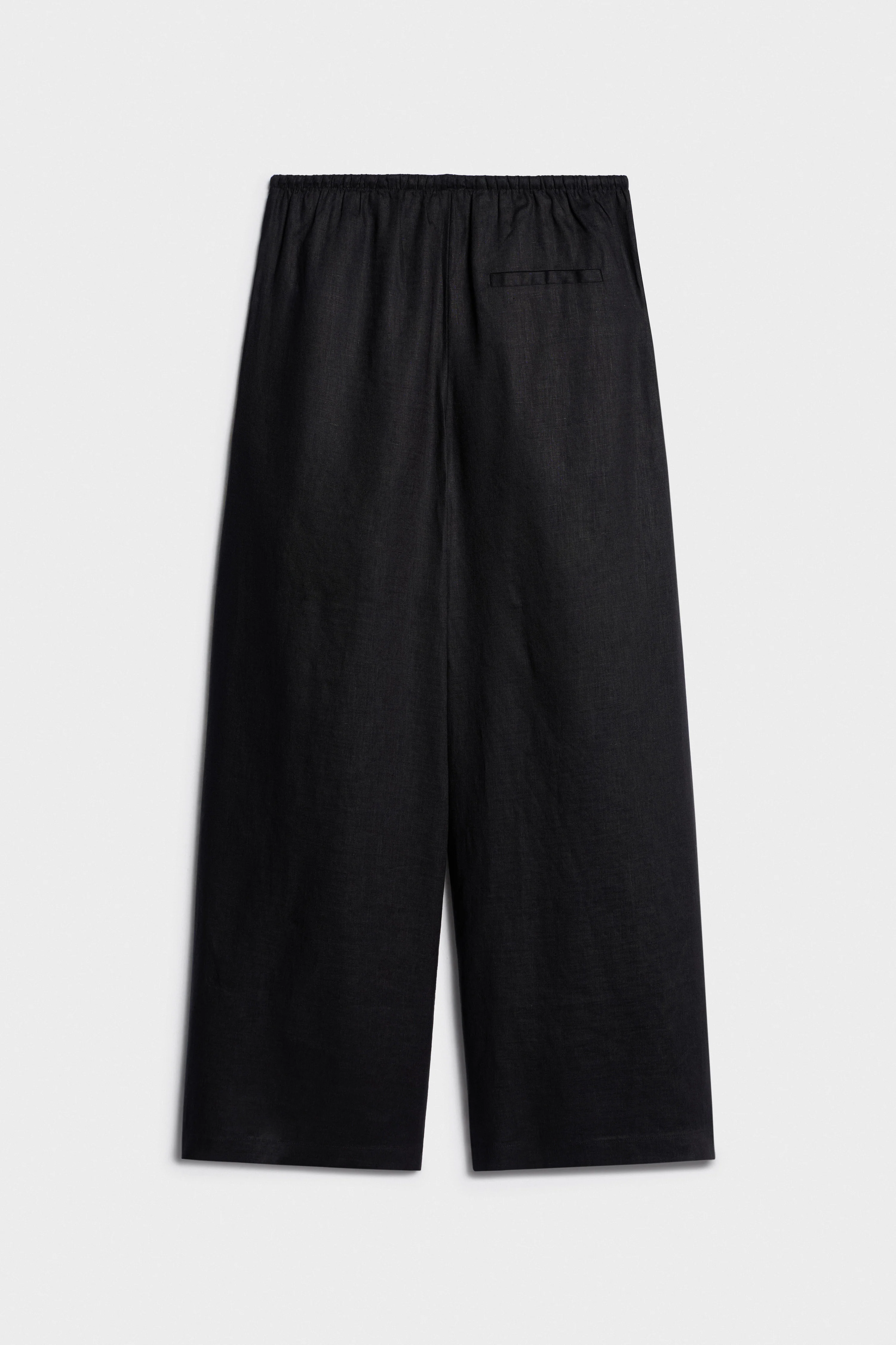 LOOSE-FIT WIDE-LEG LINEN TROUSERS - Image 6