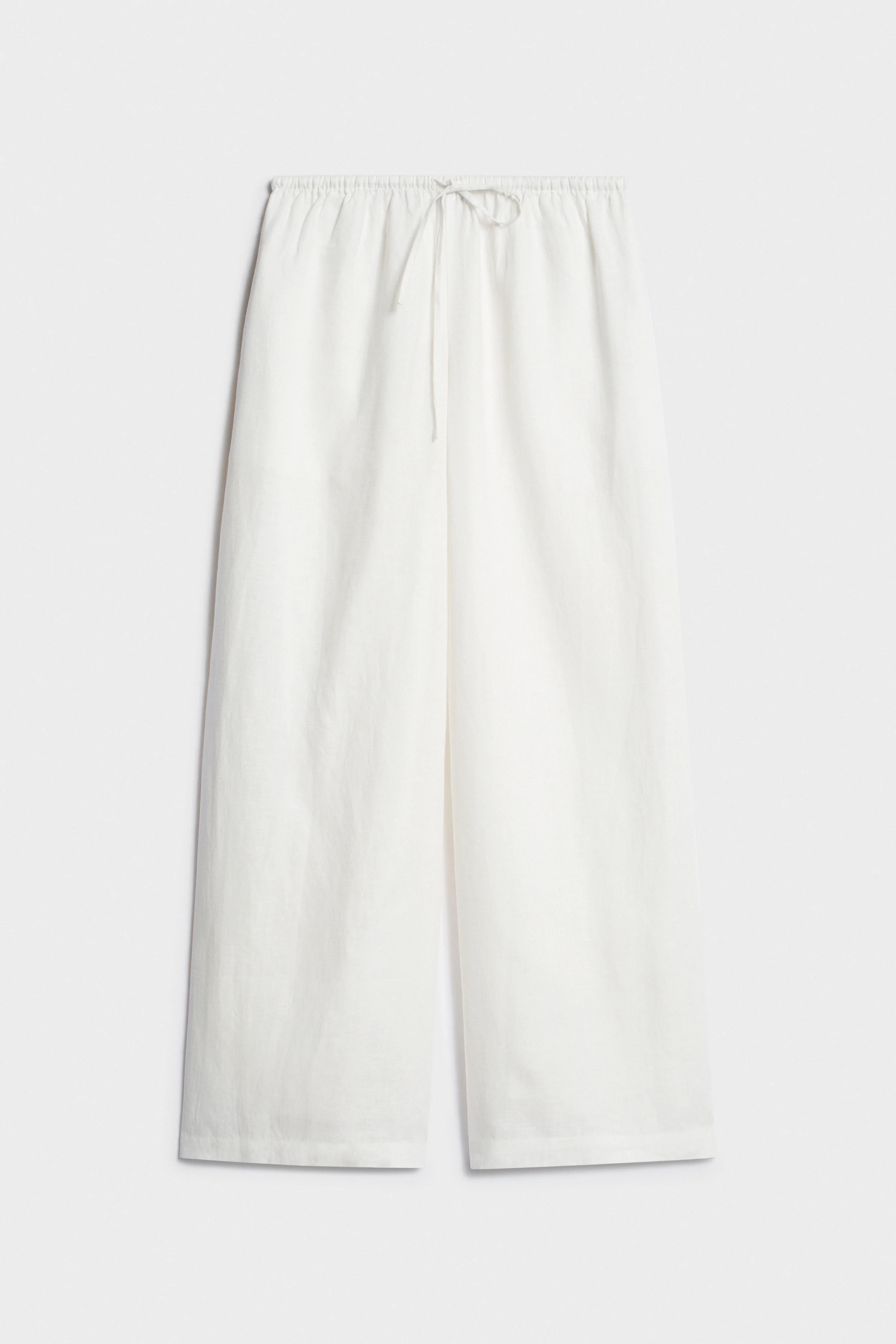 LOOSE-FIT WIDE-LEG LINEN TROUSERS - Image 5