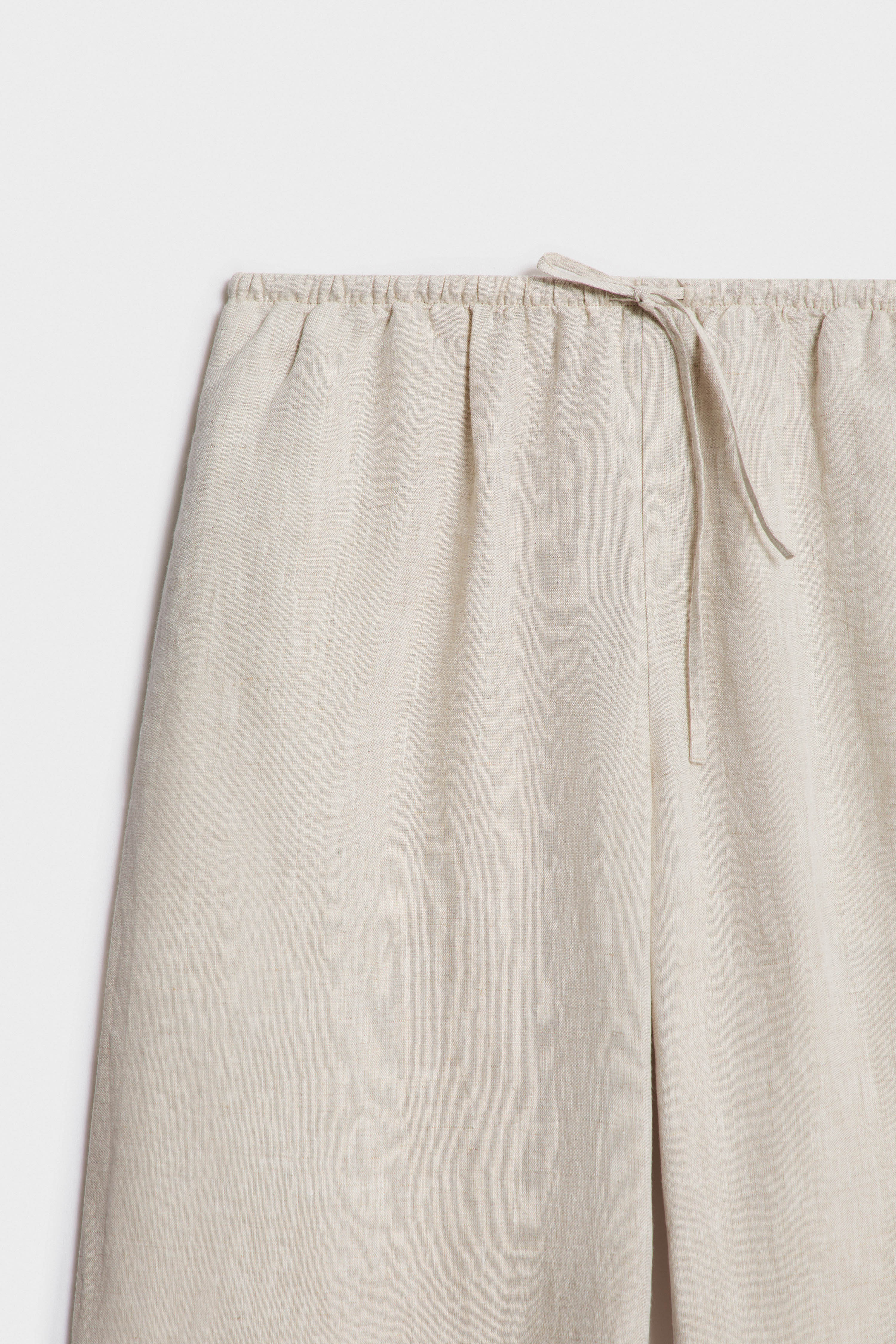 LOOSE-FIT WIDE-LEG LINEN TROUSERS - Image 7