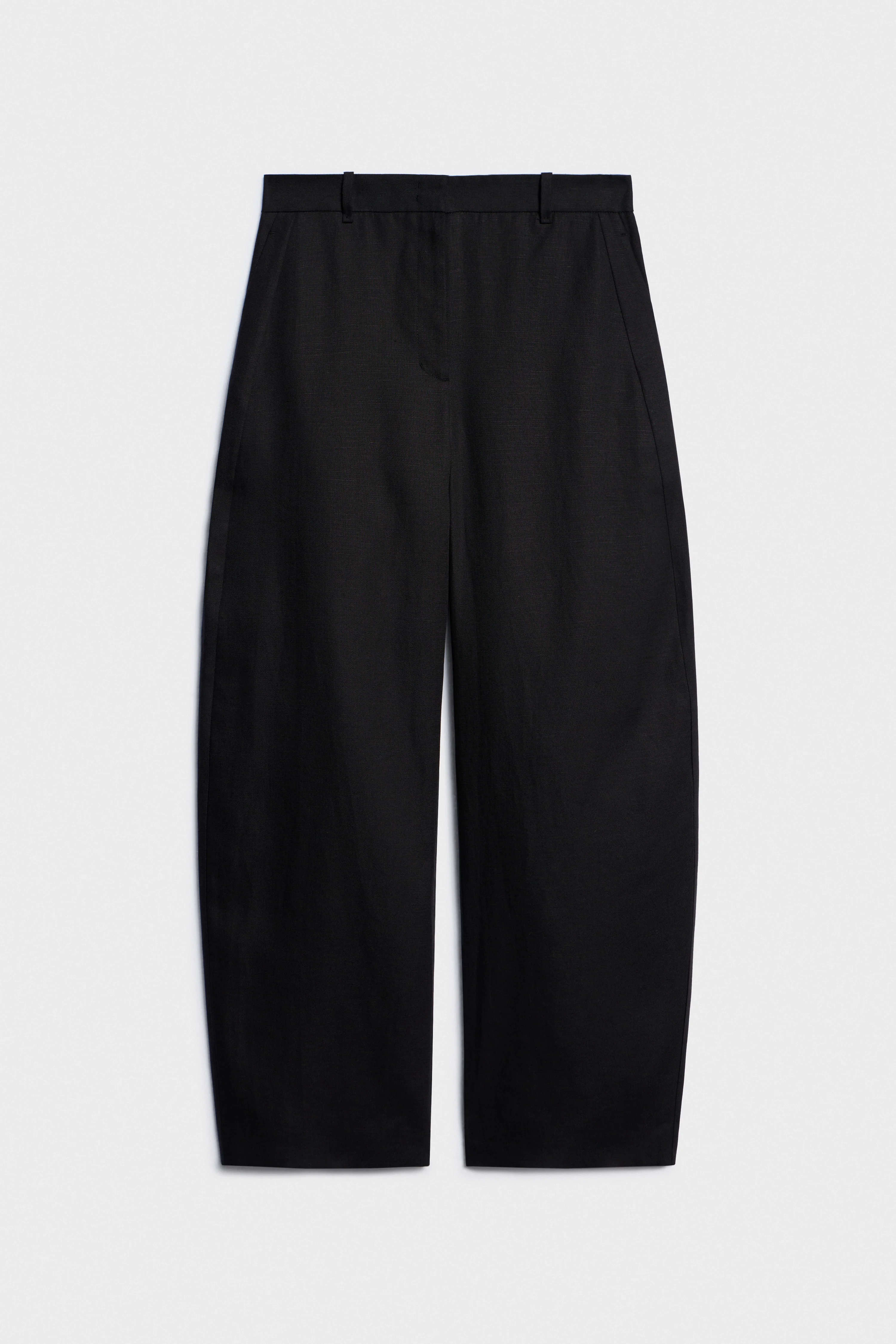 LYOCELL-LINEN BAGGY TROUSERS - Image 5
