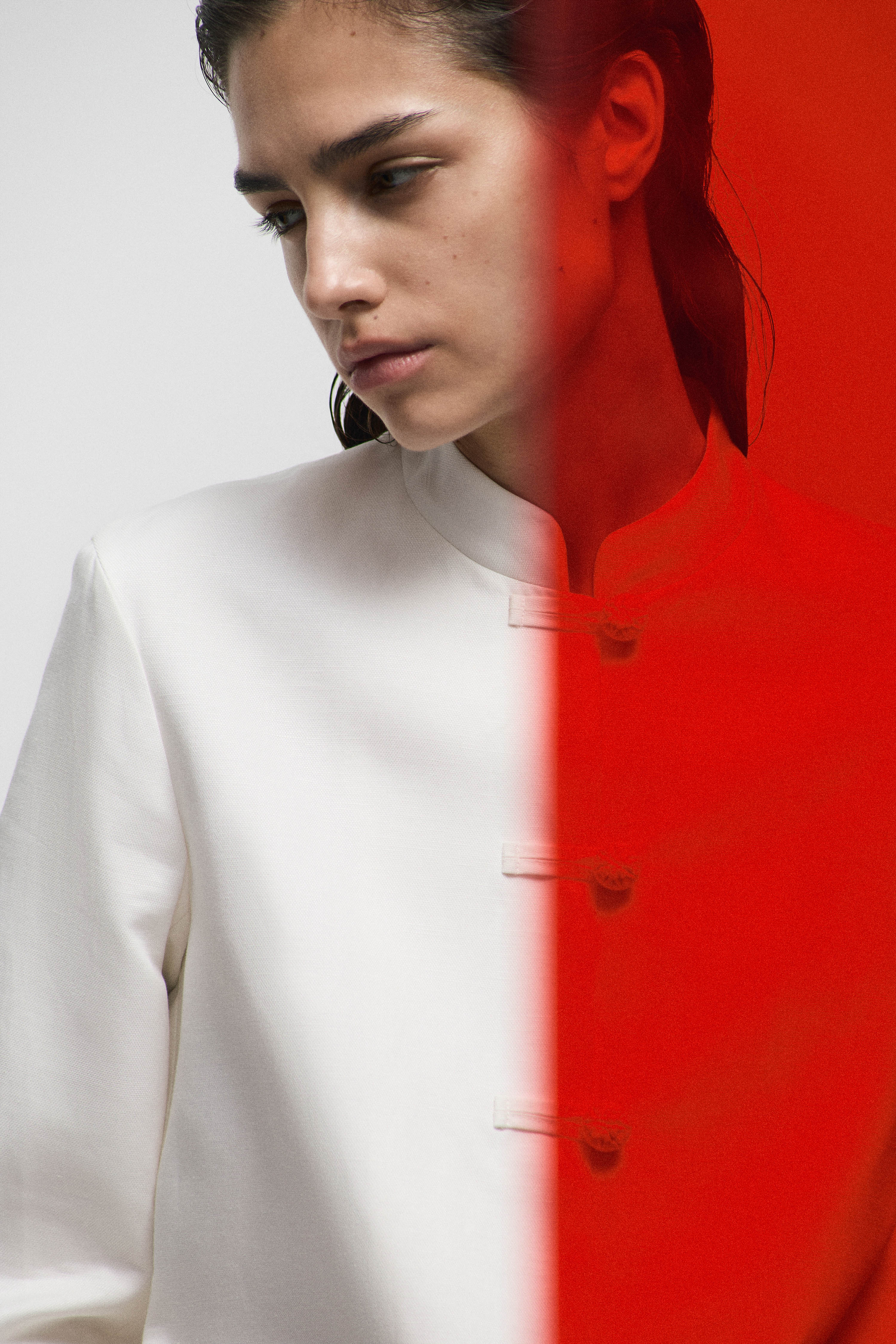 LYOCELL-LINEN ORIENTAL-STYLE BLAZER - Image 5