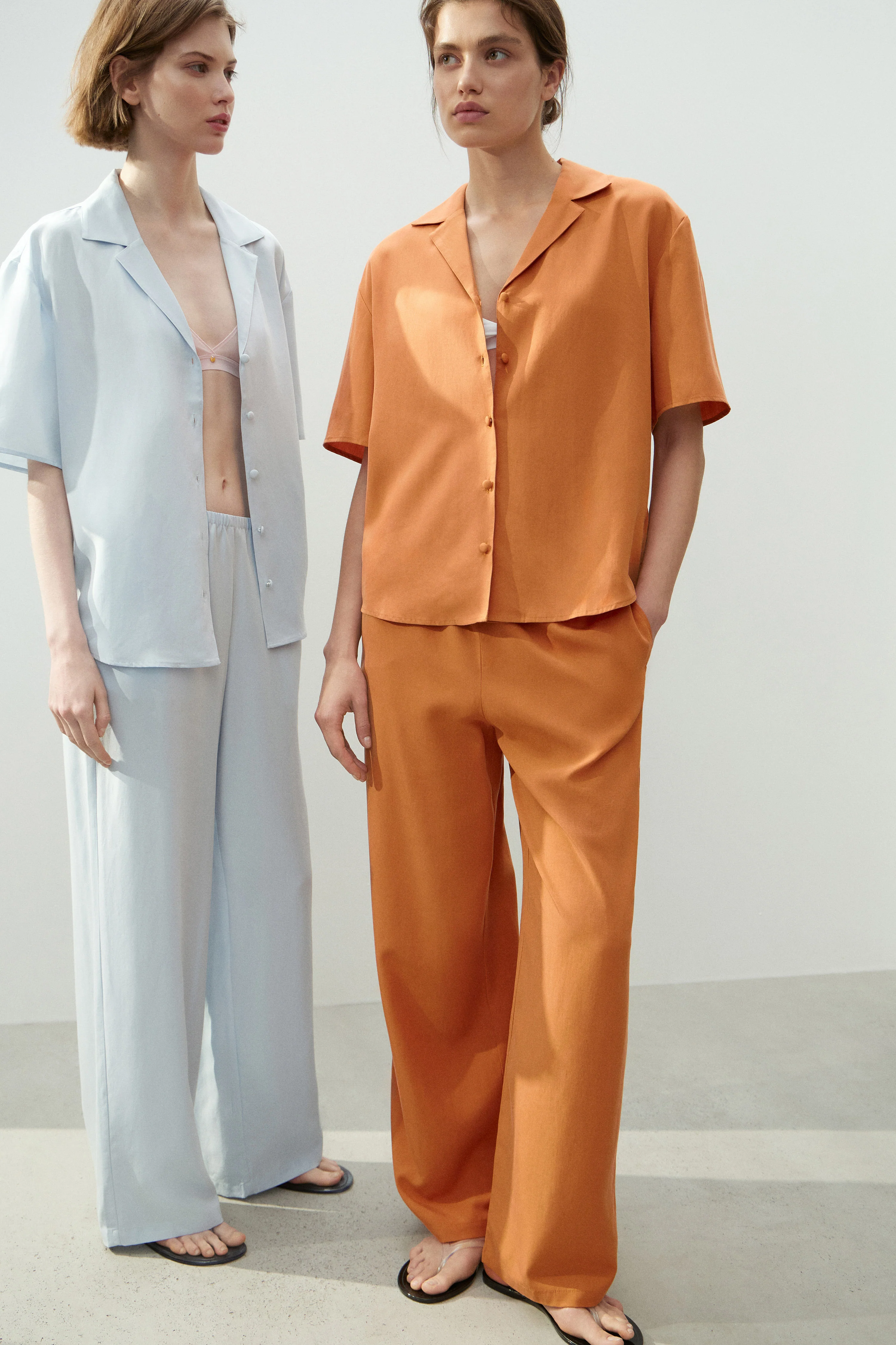 LYOCELL-LINEN STRAIGHT TROUSERS - Image 2