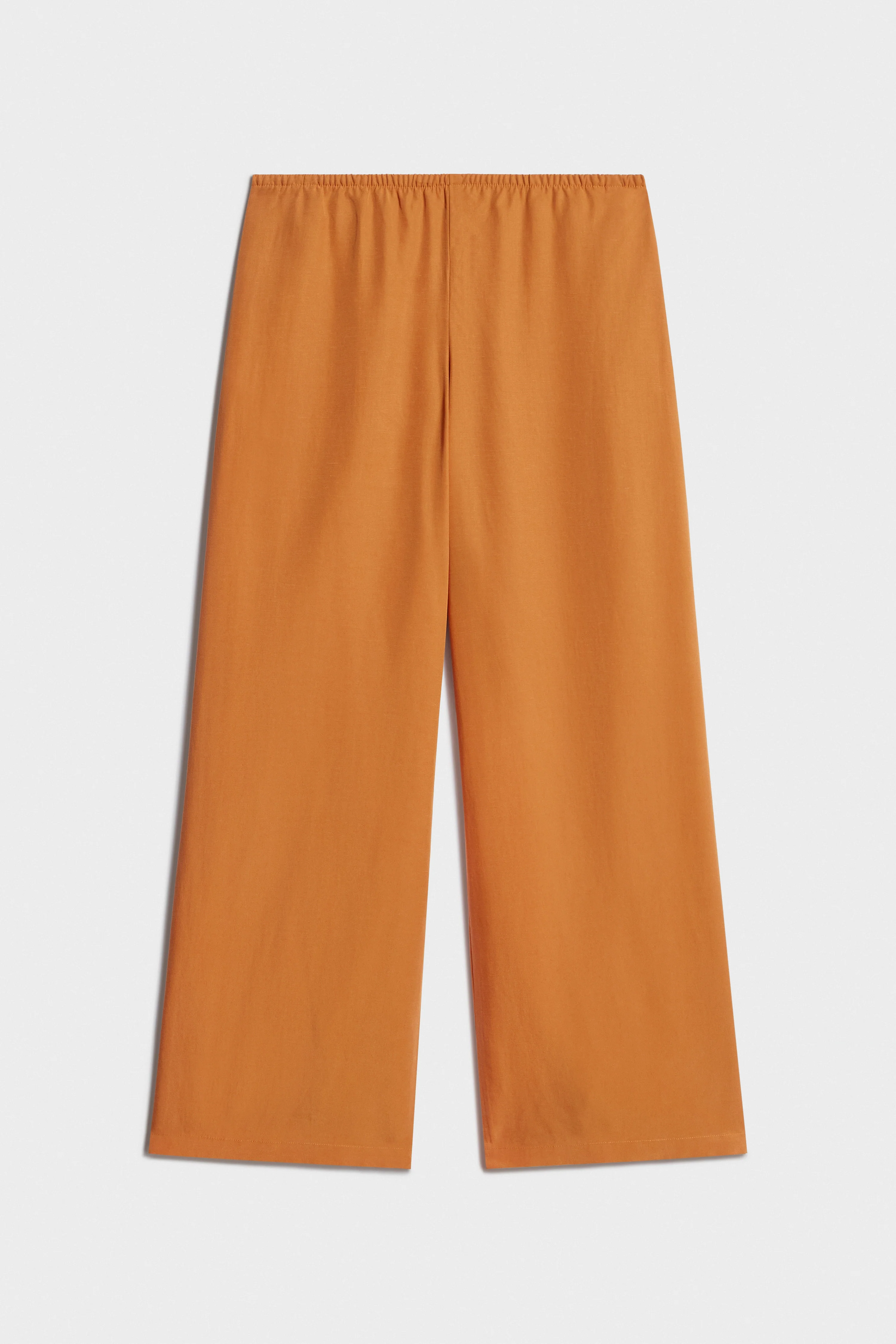 LYOCELL-LINEN STRAIGHT TROUSERS - Image 5