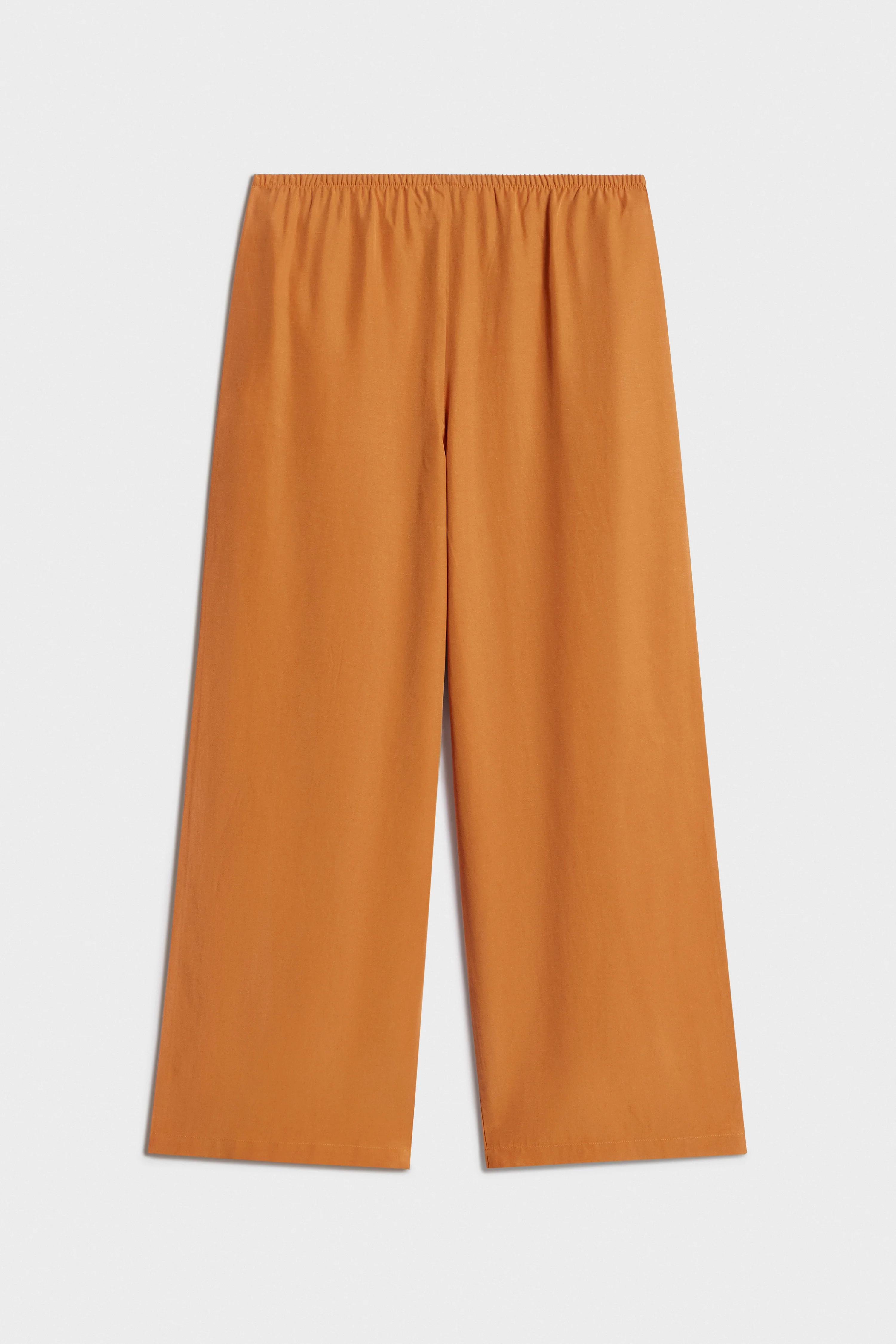 LYOCELL-LINEN STRAIGHT TROUSERS - Image 6