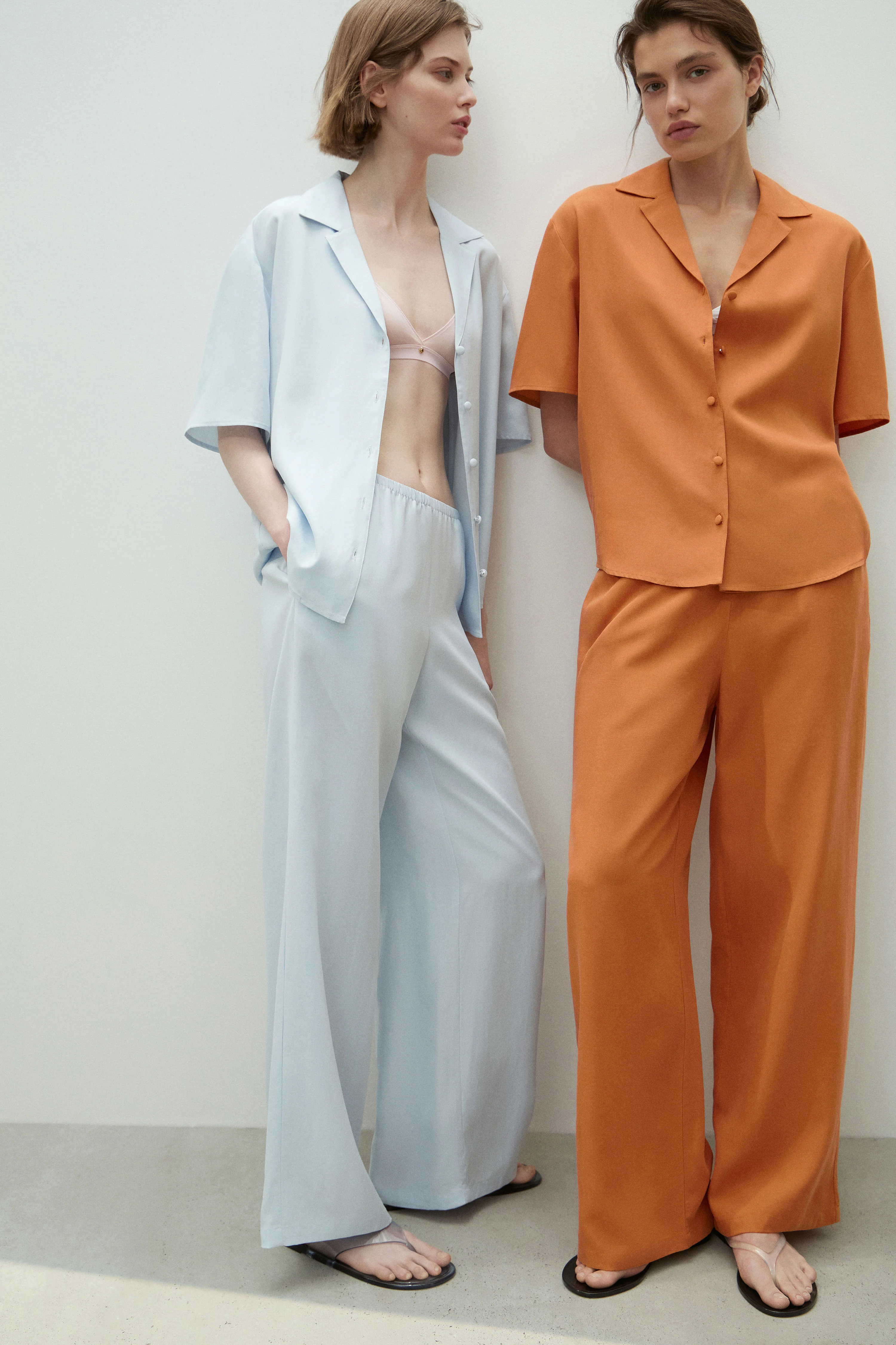 LYOCELL-LINEN STRAIGHT TROUSERS - Image 2