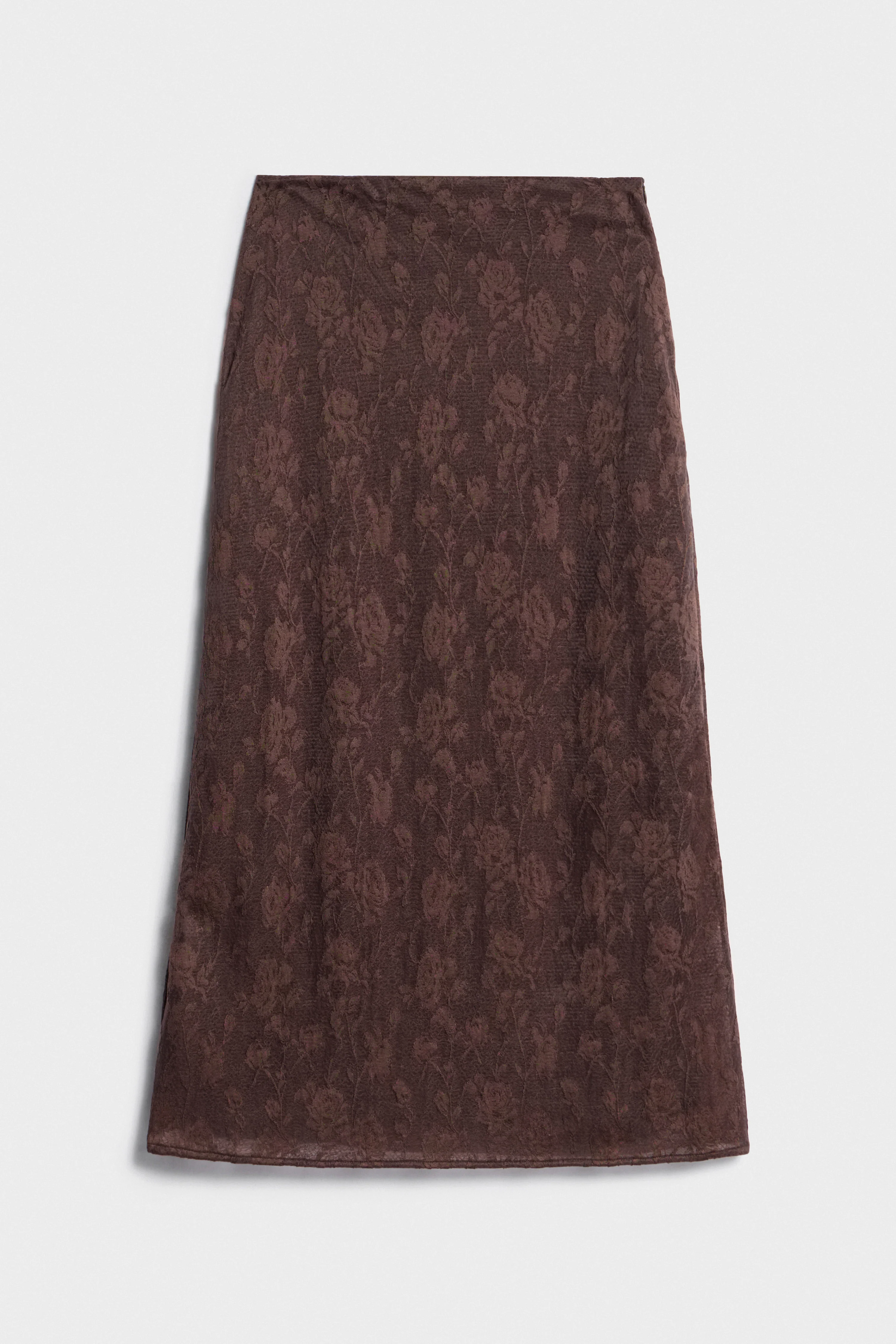 LACE-LOOK MIDI SKIRT - Image 4