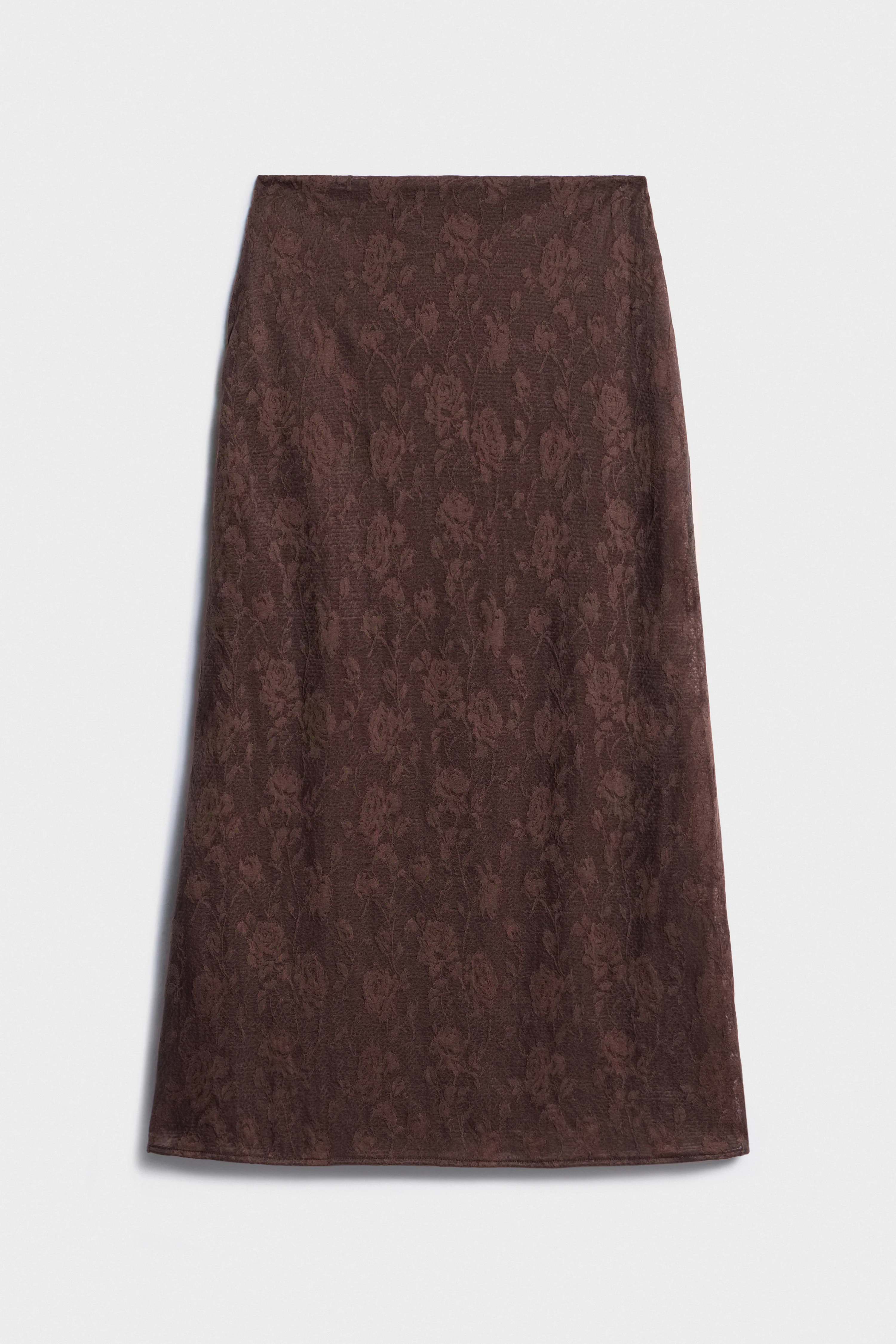 LACE-LOOK MIDI SKIRT - Image 5