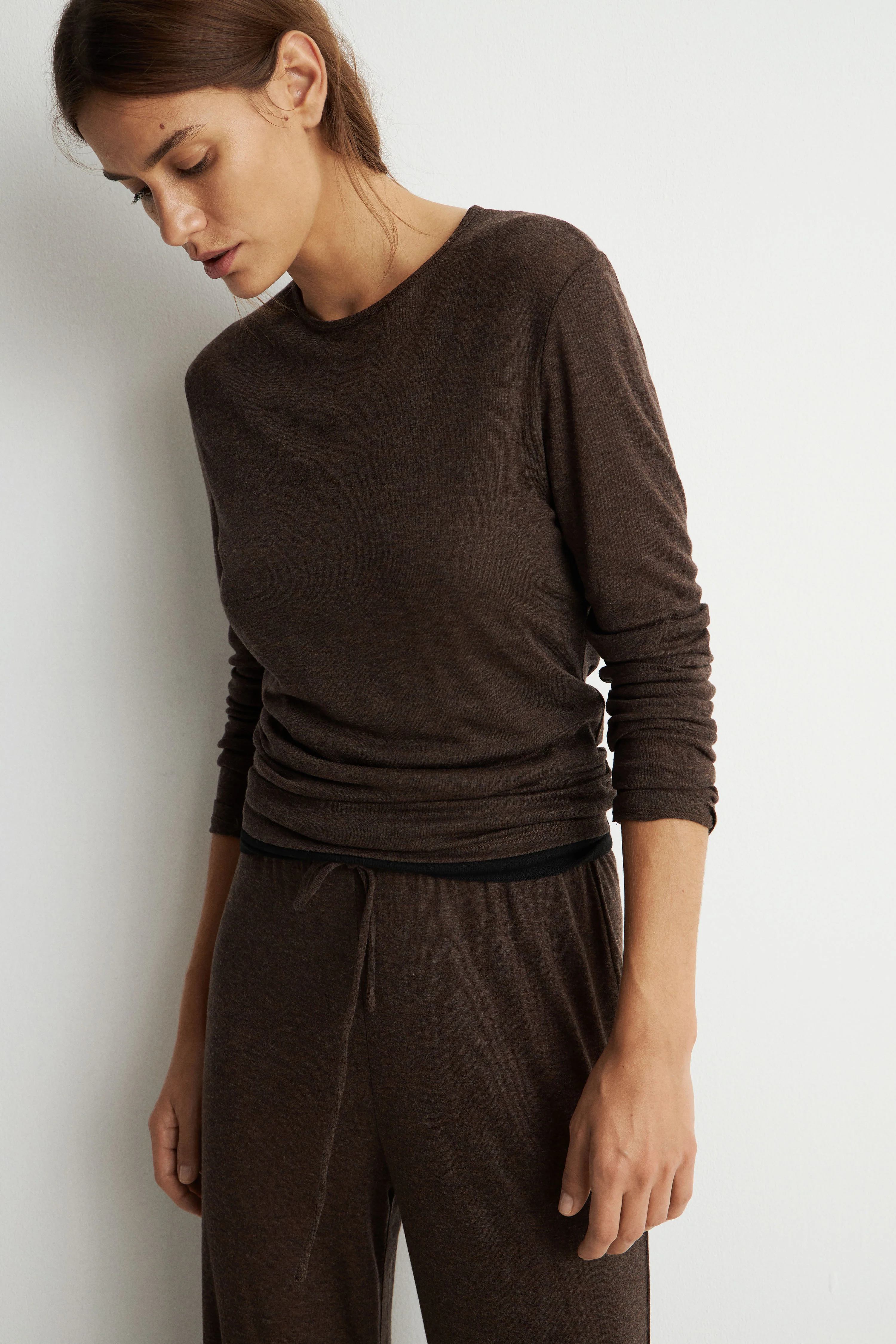 LYOCELL-WOOL LONG-SLEEVED T-SHIRT - Image 3
