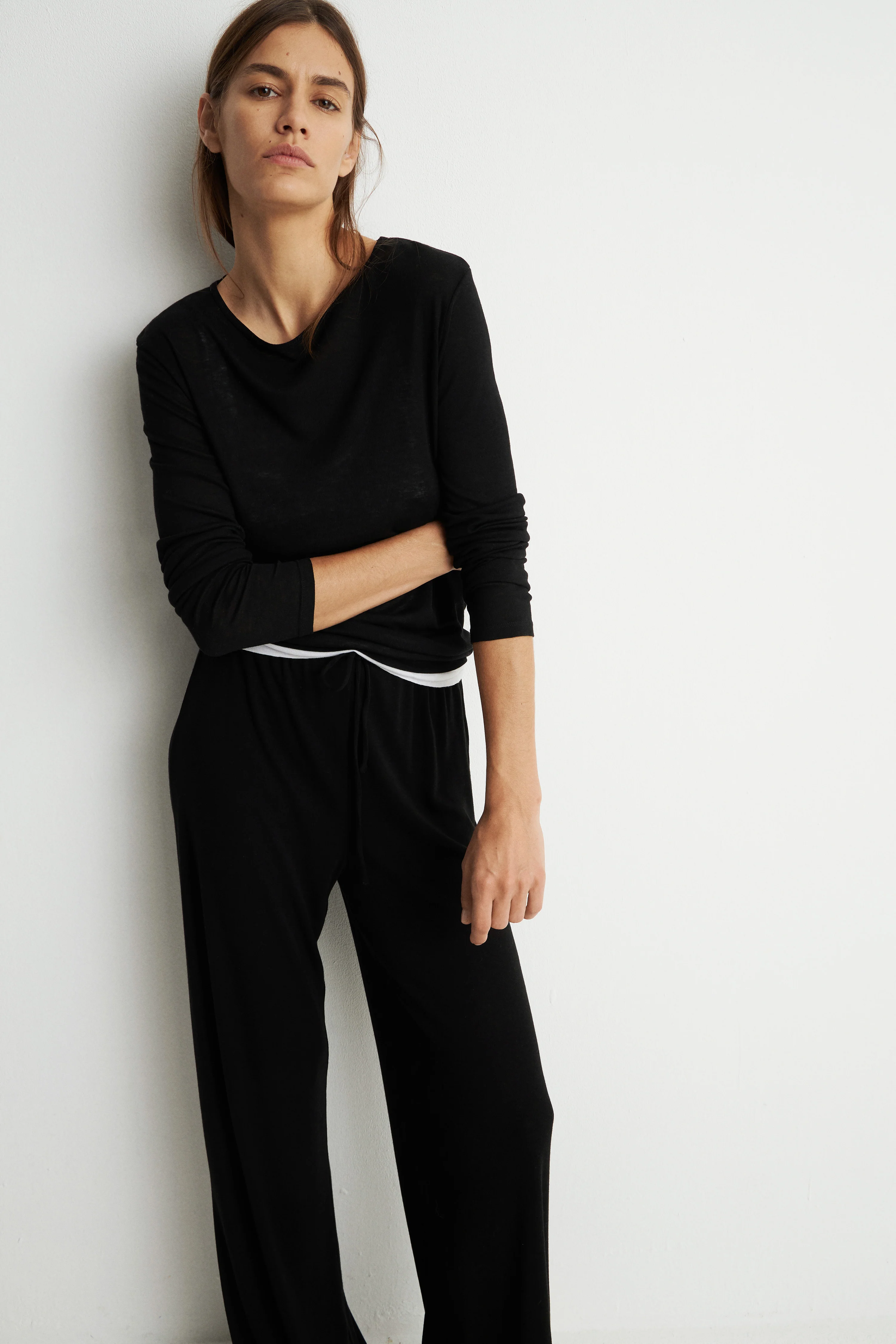 LYOCELL-WOOL LONG-SLEEVED T-SHIRT - Image 3
