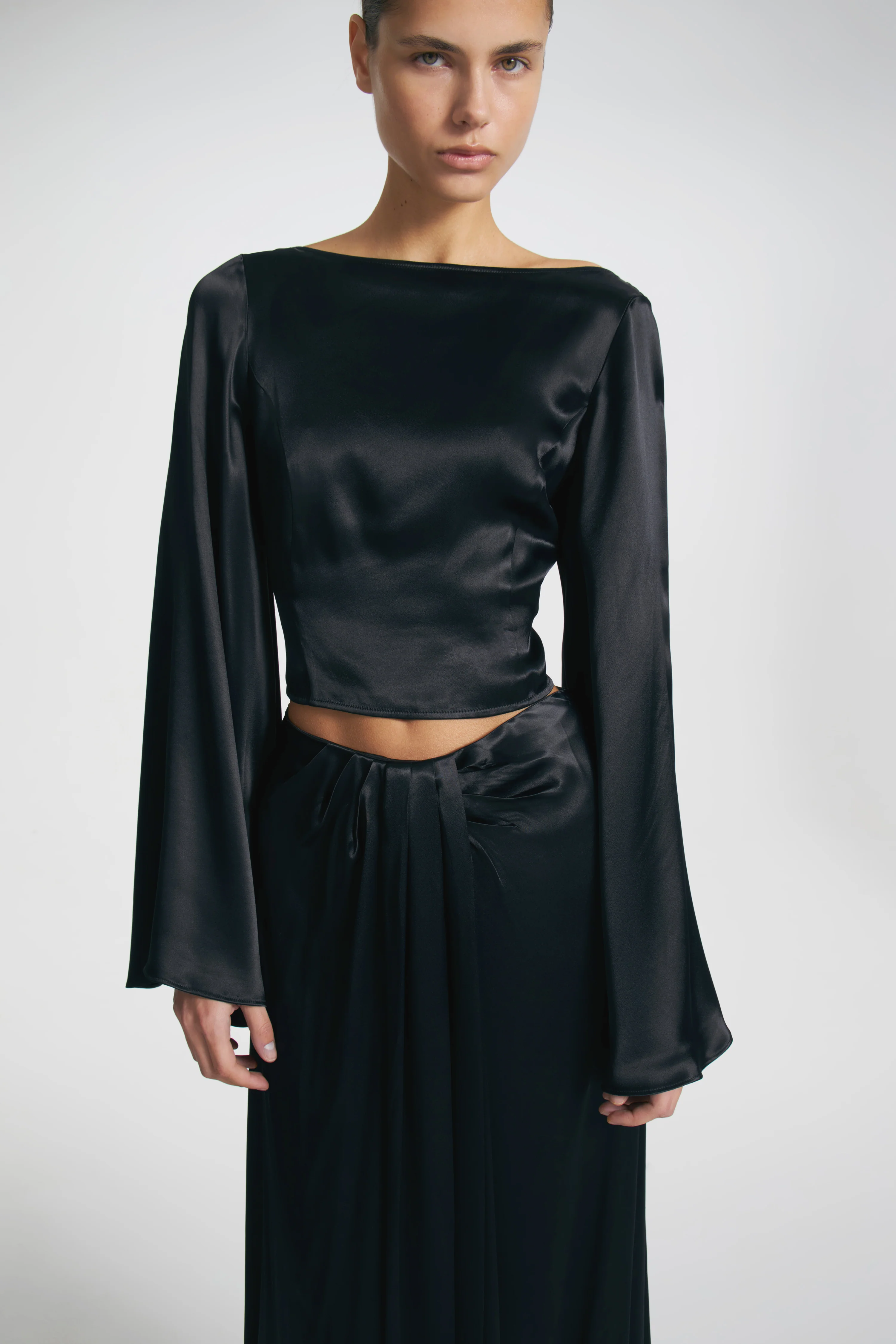 MAXI SATIN SKIRT - Image 2