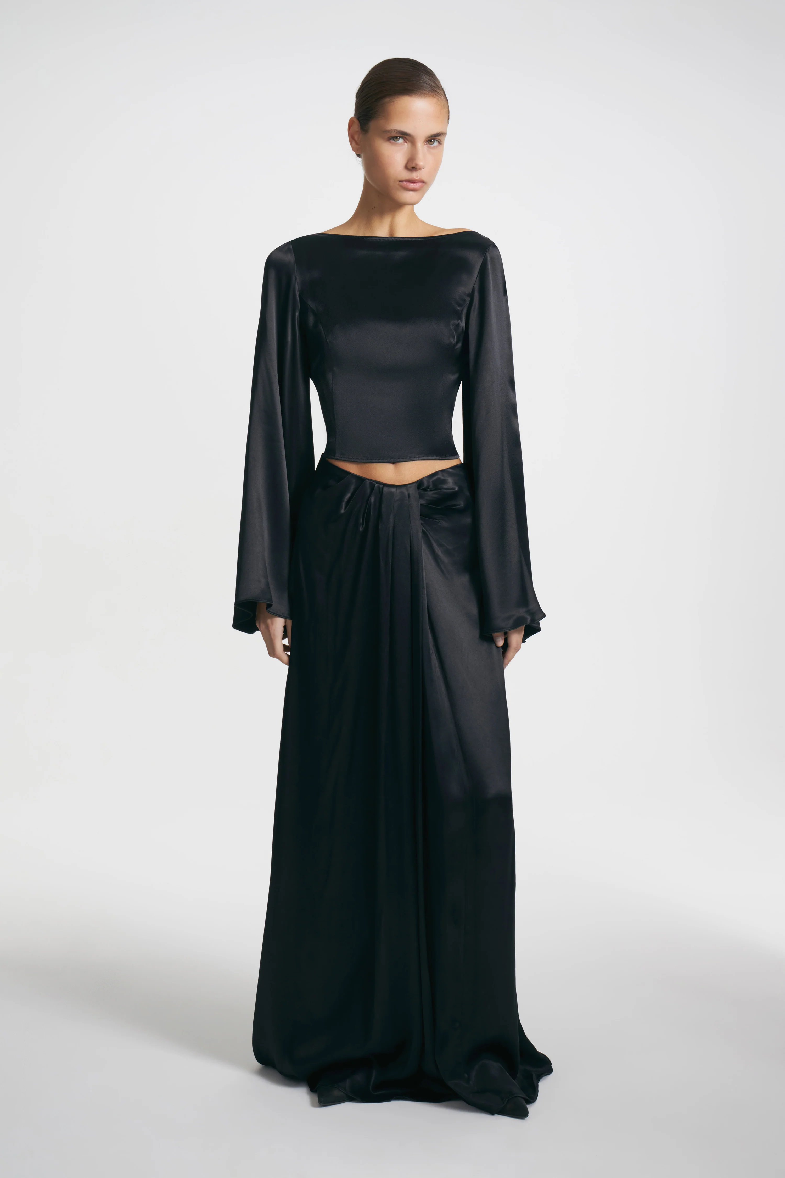 MAXI SATIN SKIRT - Image 3