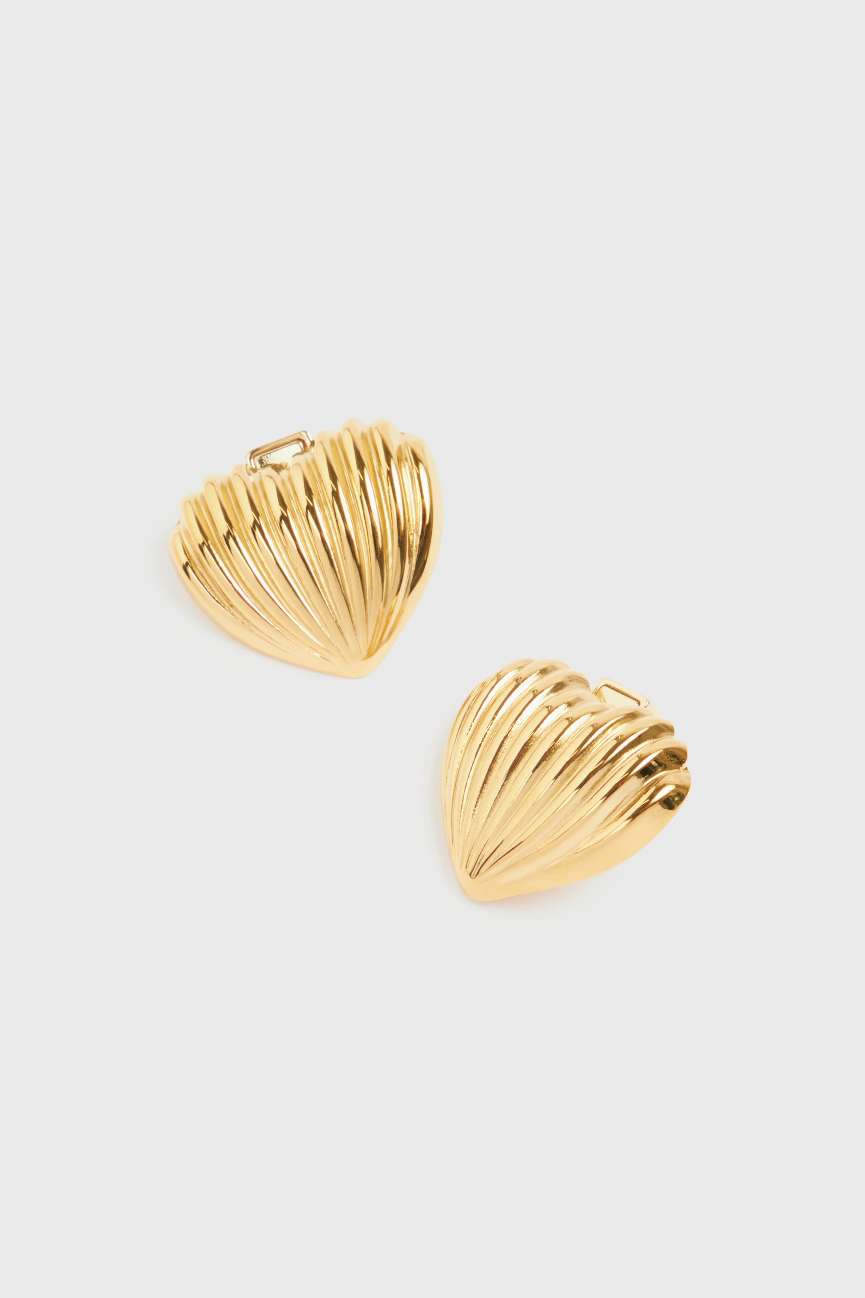 TEXTURED METAL EARRINGS - Image 3