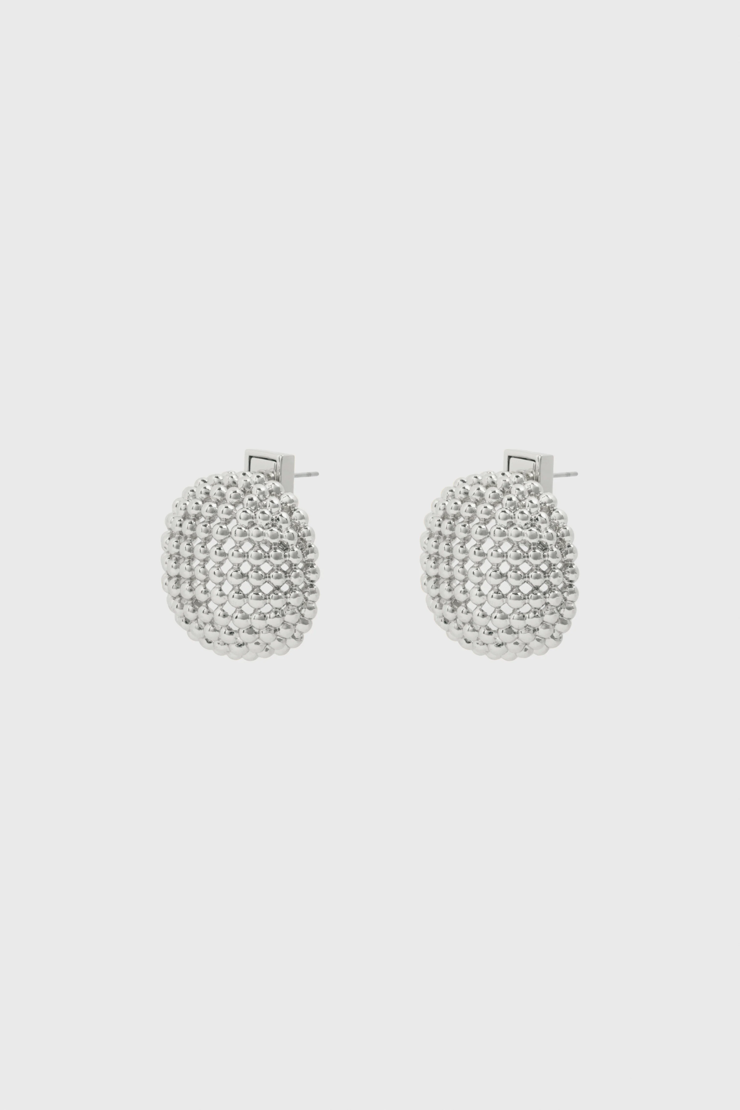 TEXTURED METAL EARRINGS - Image 3