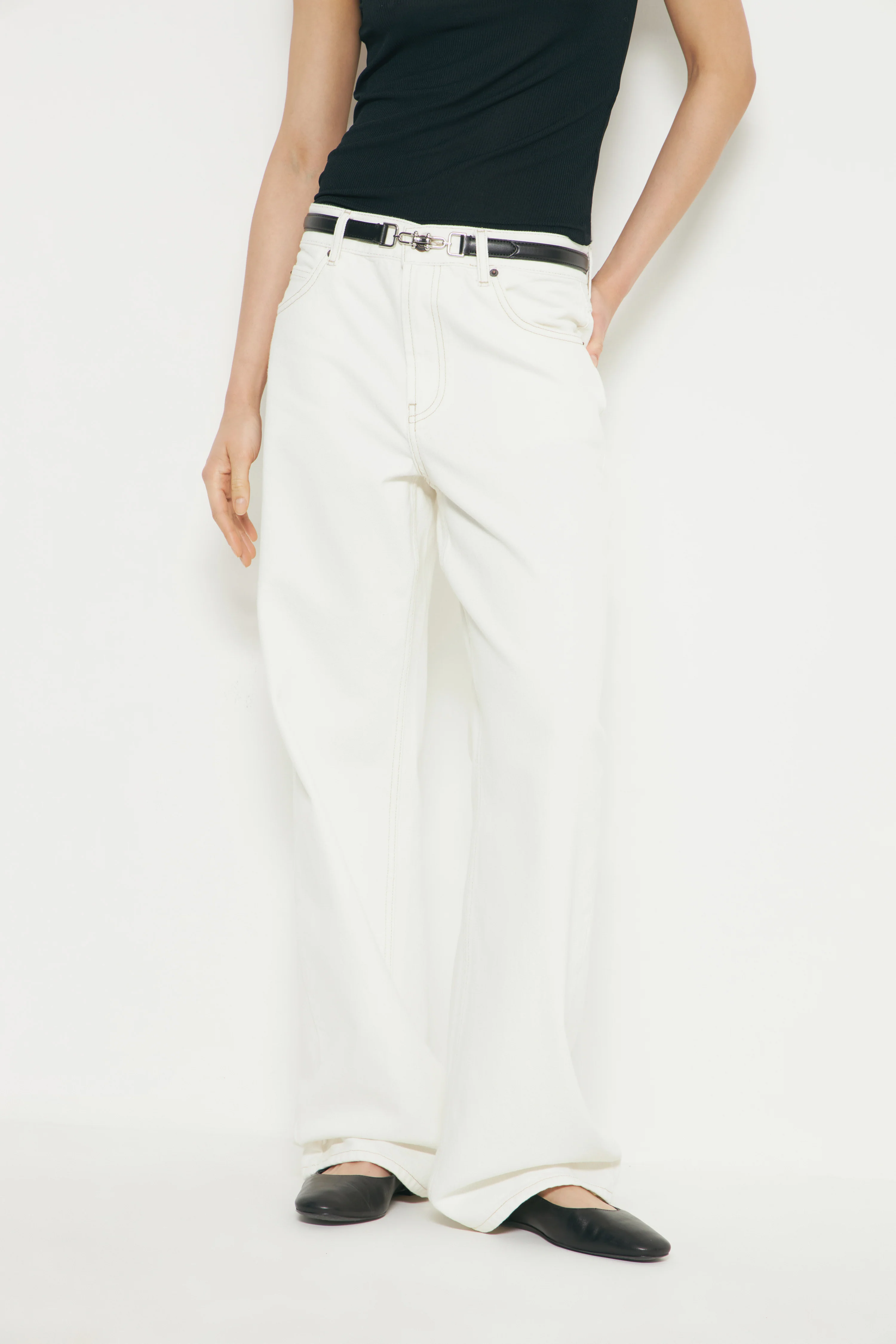 MID-WAIST STRAIGHT FIT JEANS - Image 5