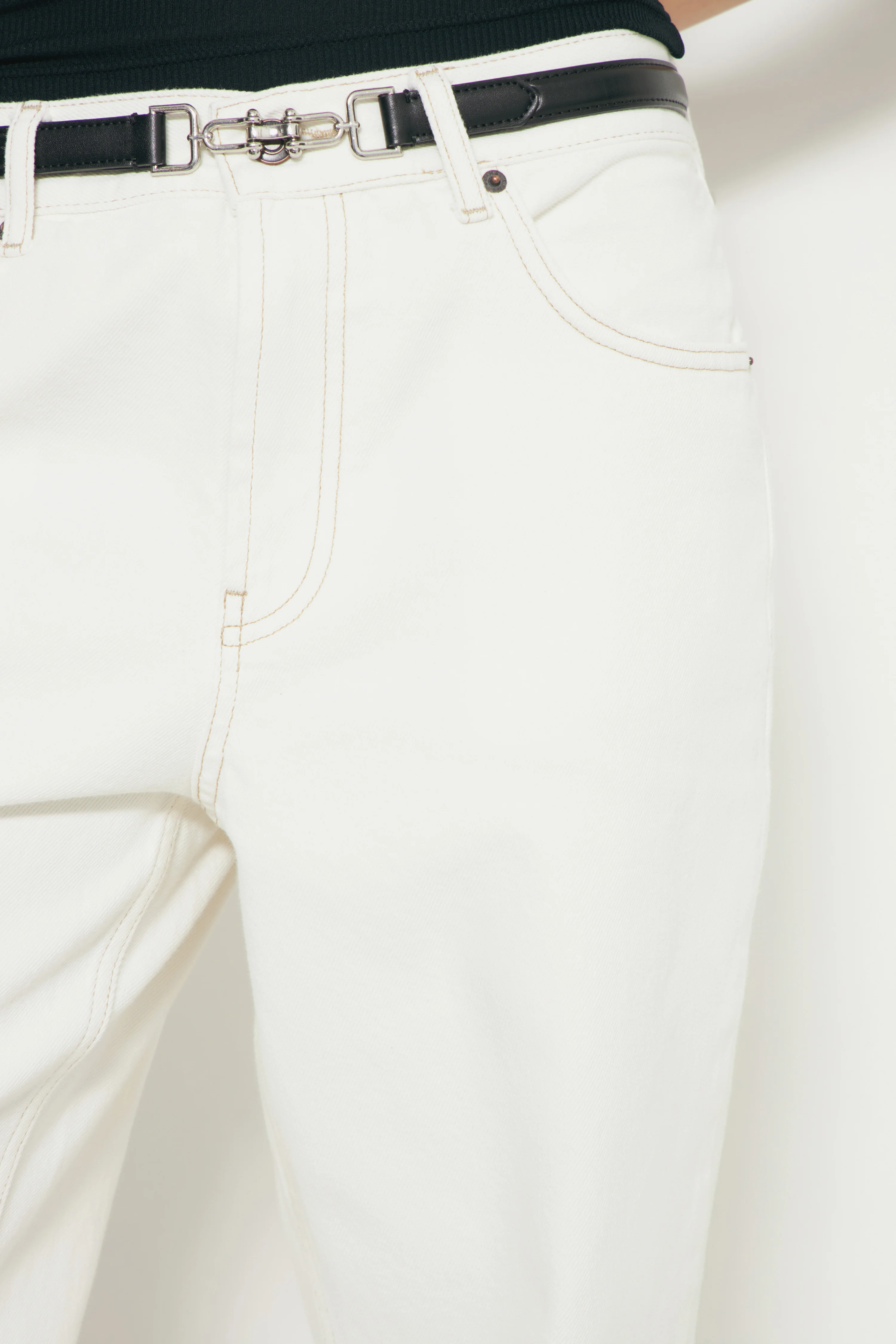 MID-WAIST STRAIGHT FIT JEANS - Image 6