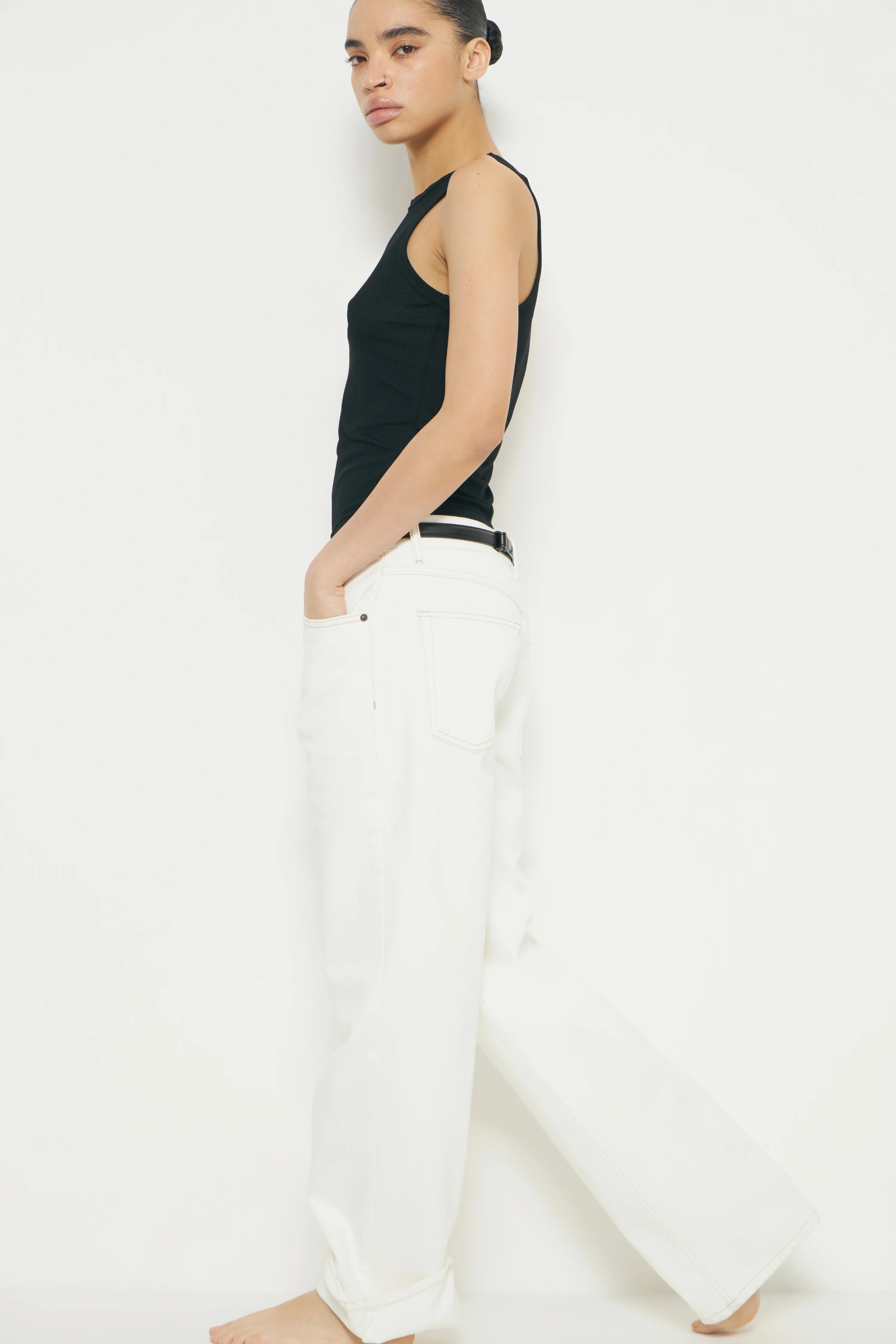 MID-WAIST STRAIGHT FIT JEANS - Image 7