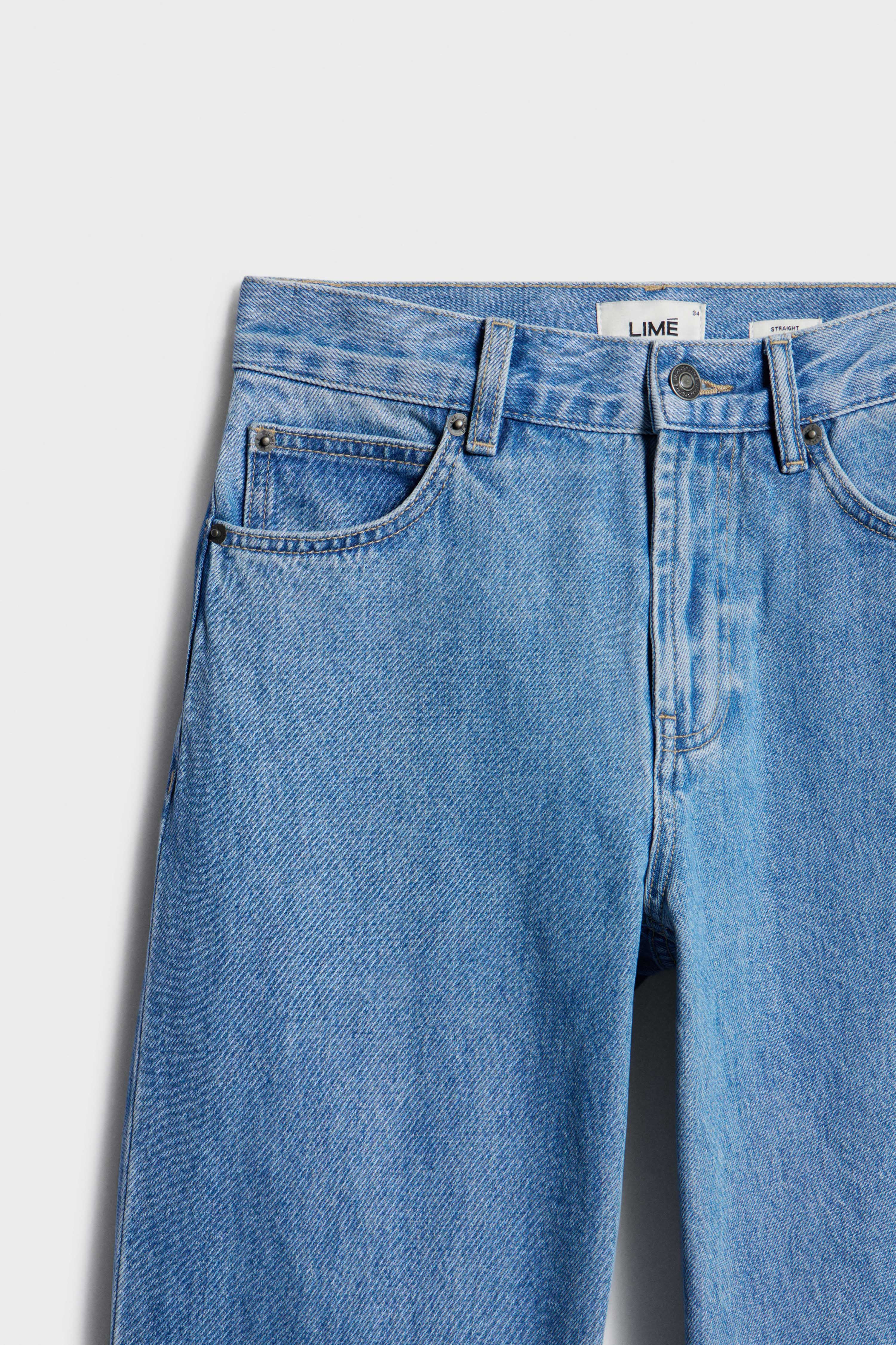 MID-WAIST STRAIGHT FIT JEANS - Image 8