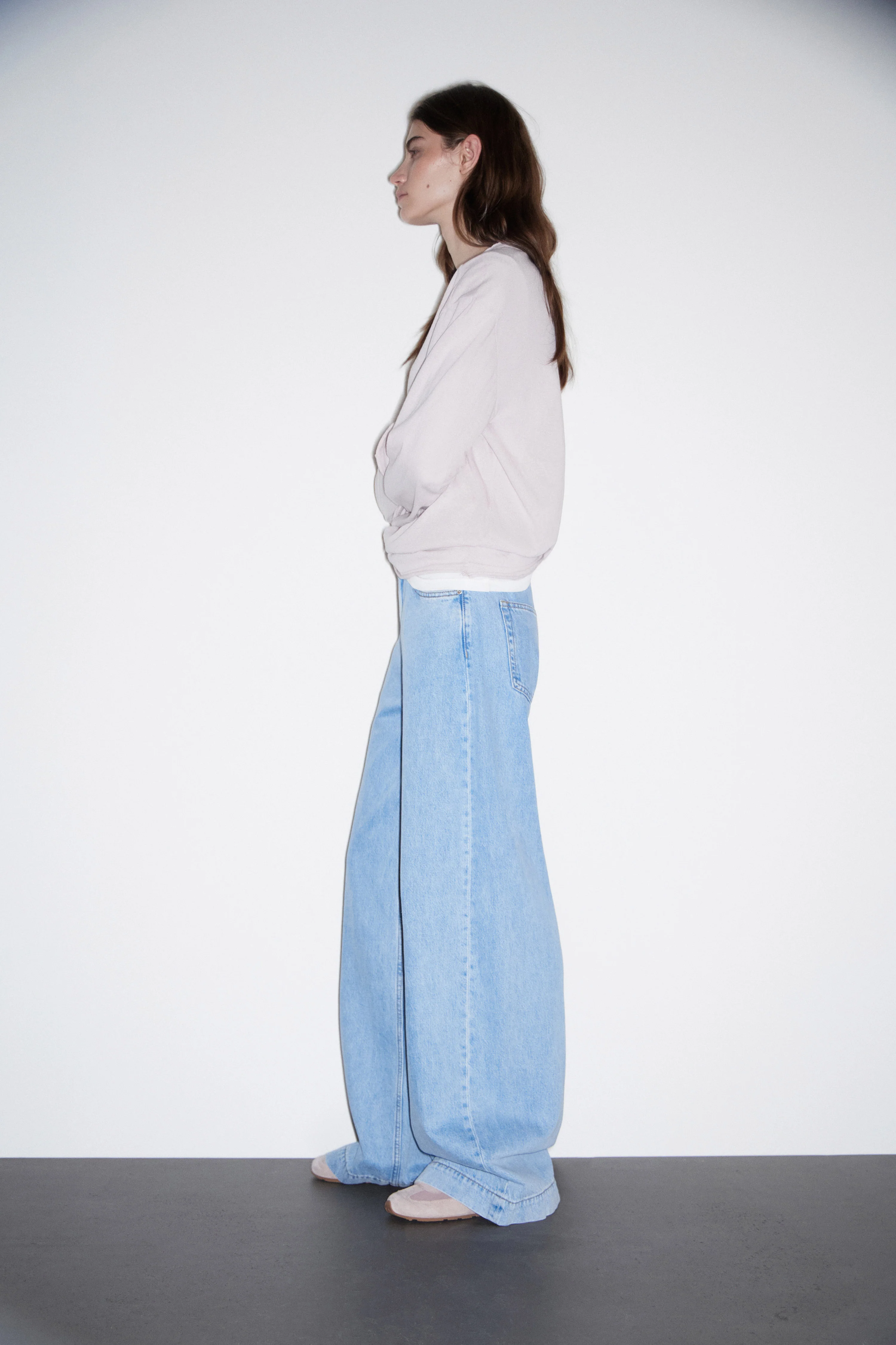 MID-WAIST WIDE-LEG JEANS - Image 3