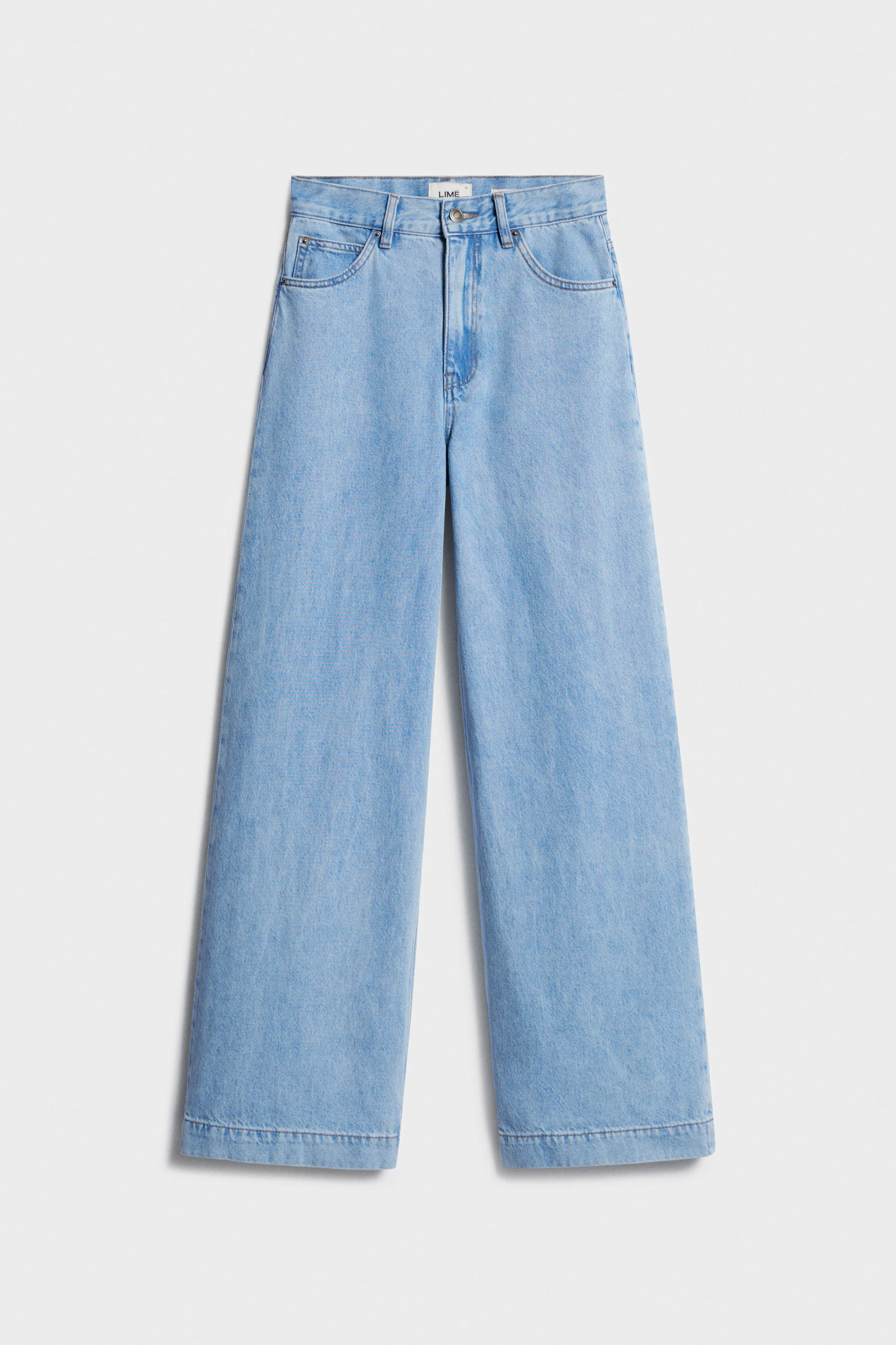 MID-WAIST WIDE-LEG JEANS - Image 6