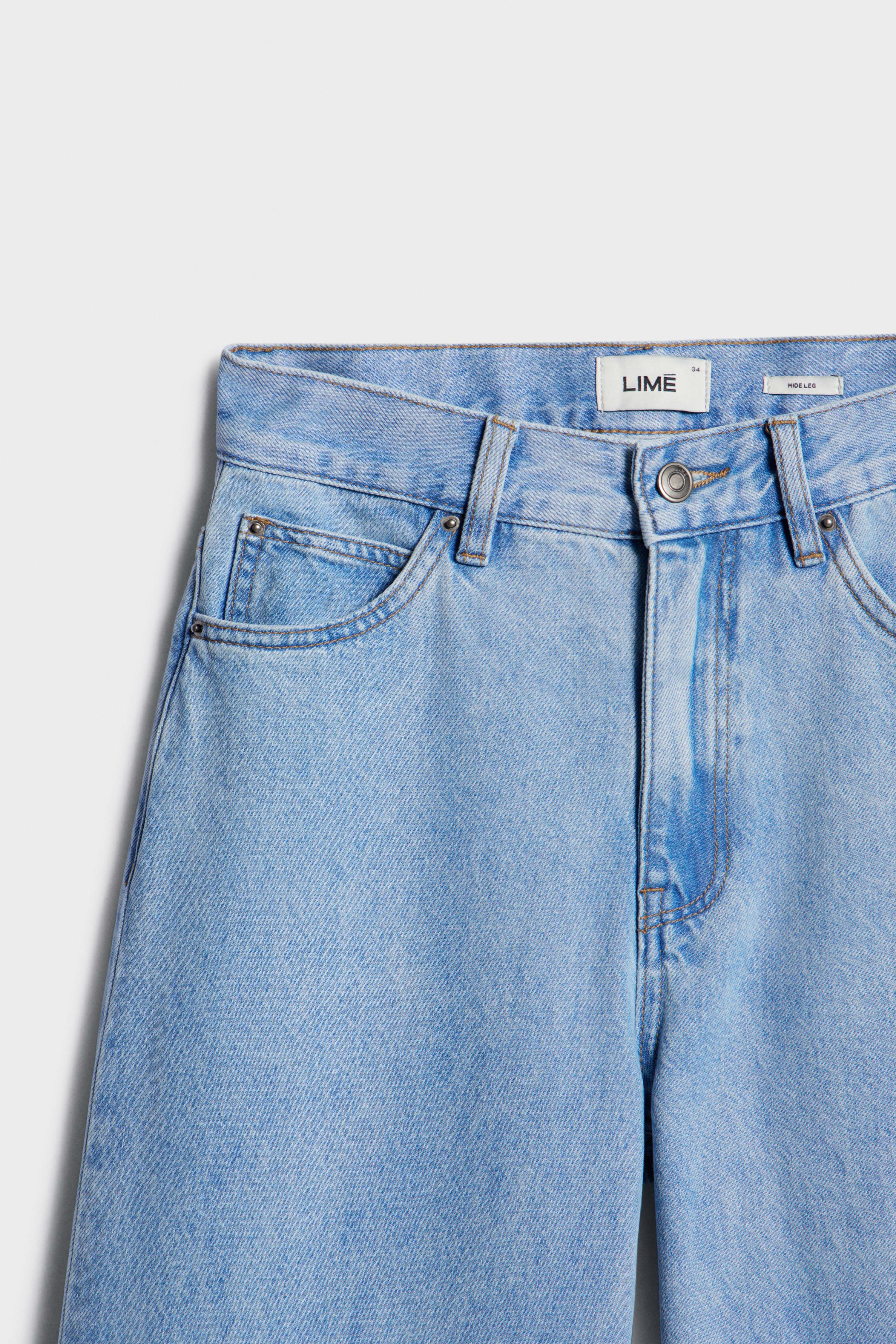 MID-WAIST WIDE-LEG JEANS - Image 8