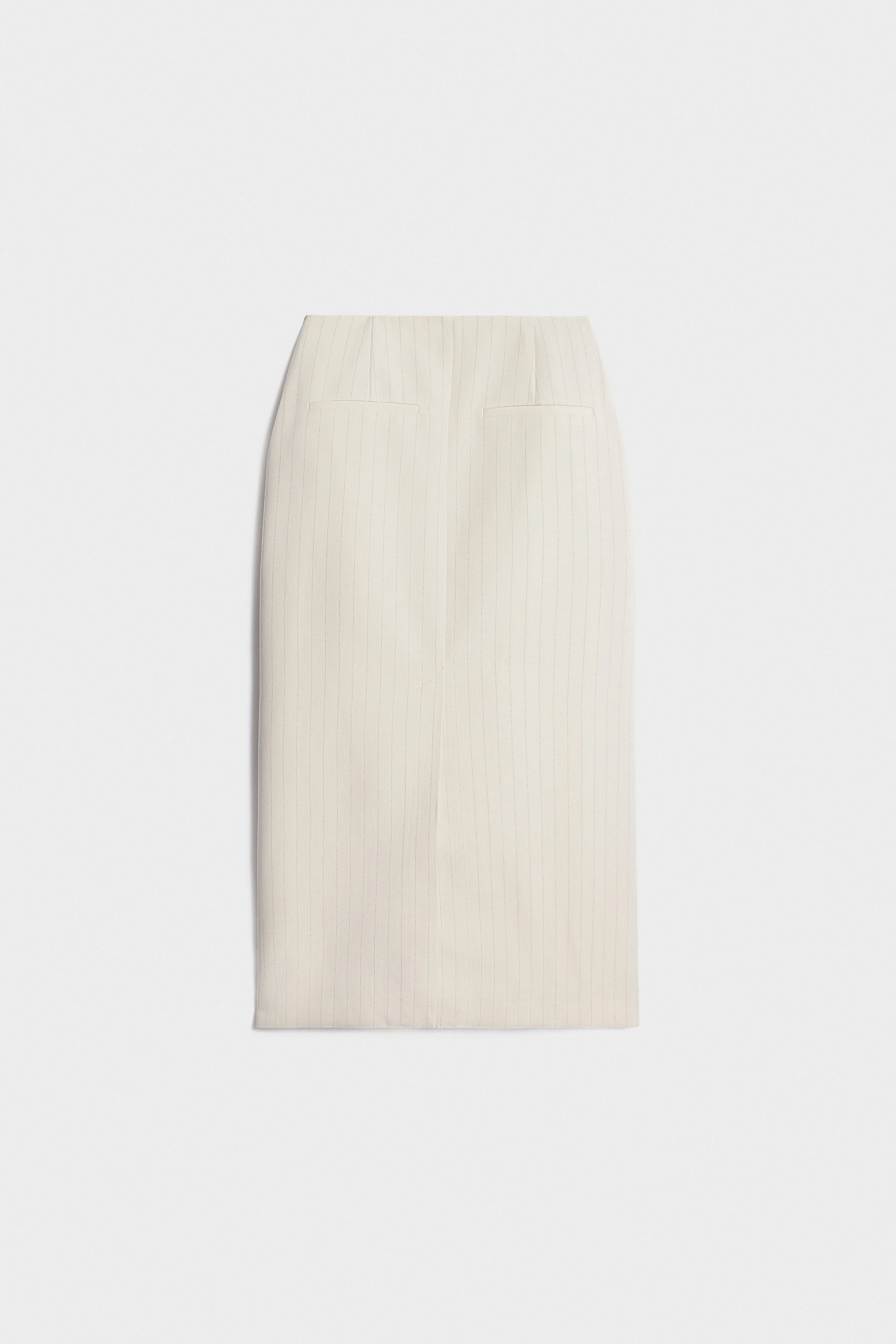 MIDI LINEN-BLEND SKIRT - Image 6