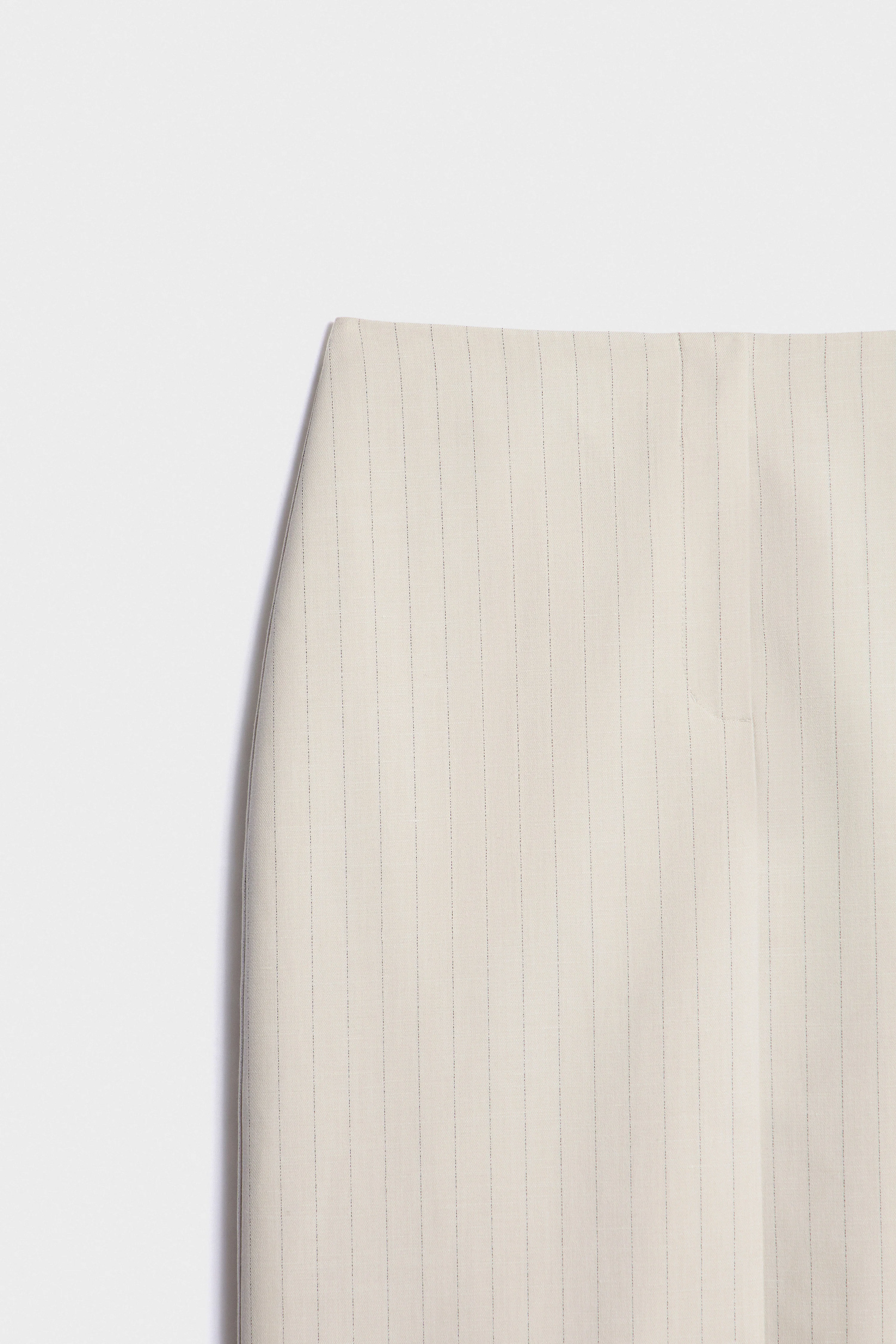 MIDI LINEN-BLEND SKIRT - Image 7