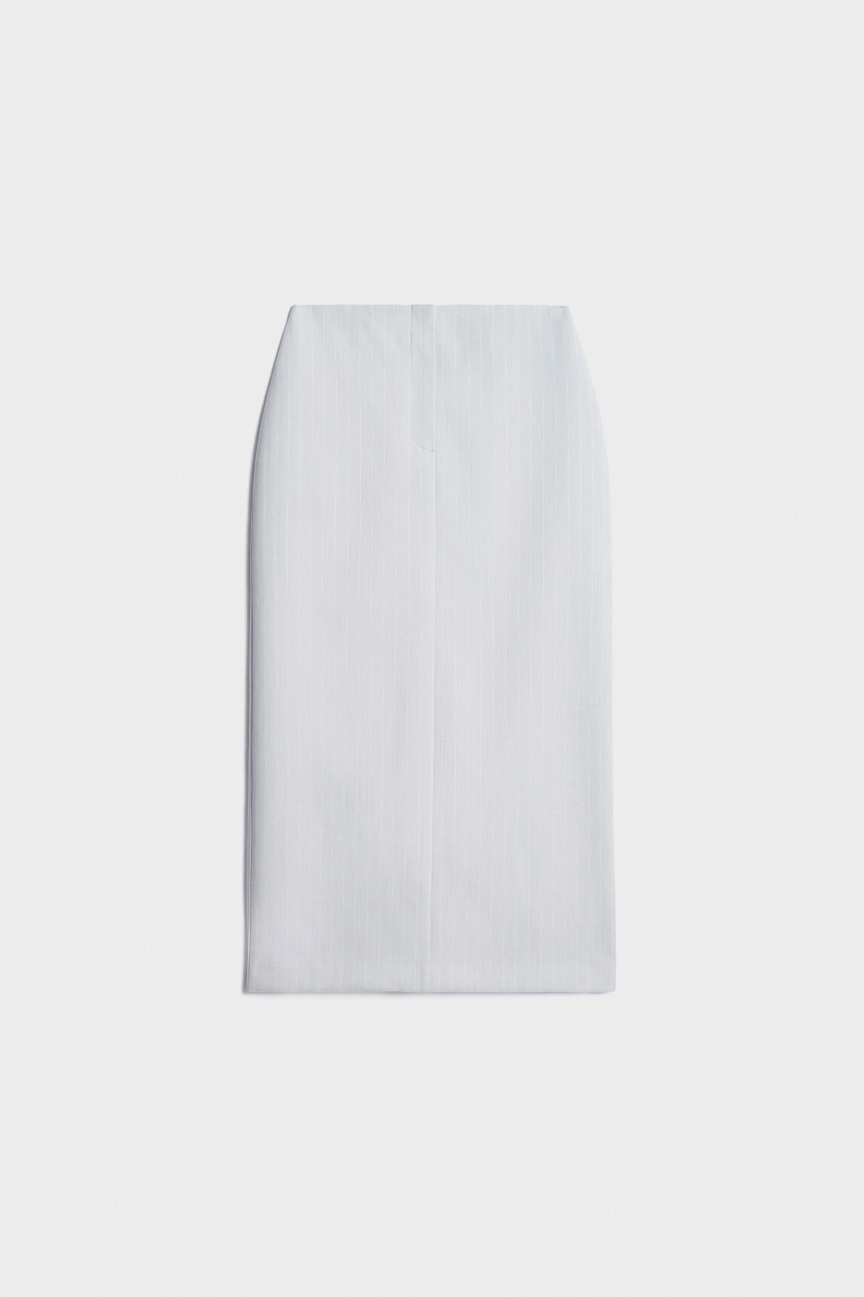 MIDI LINEN-BLEND SKIRT - Image 5