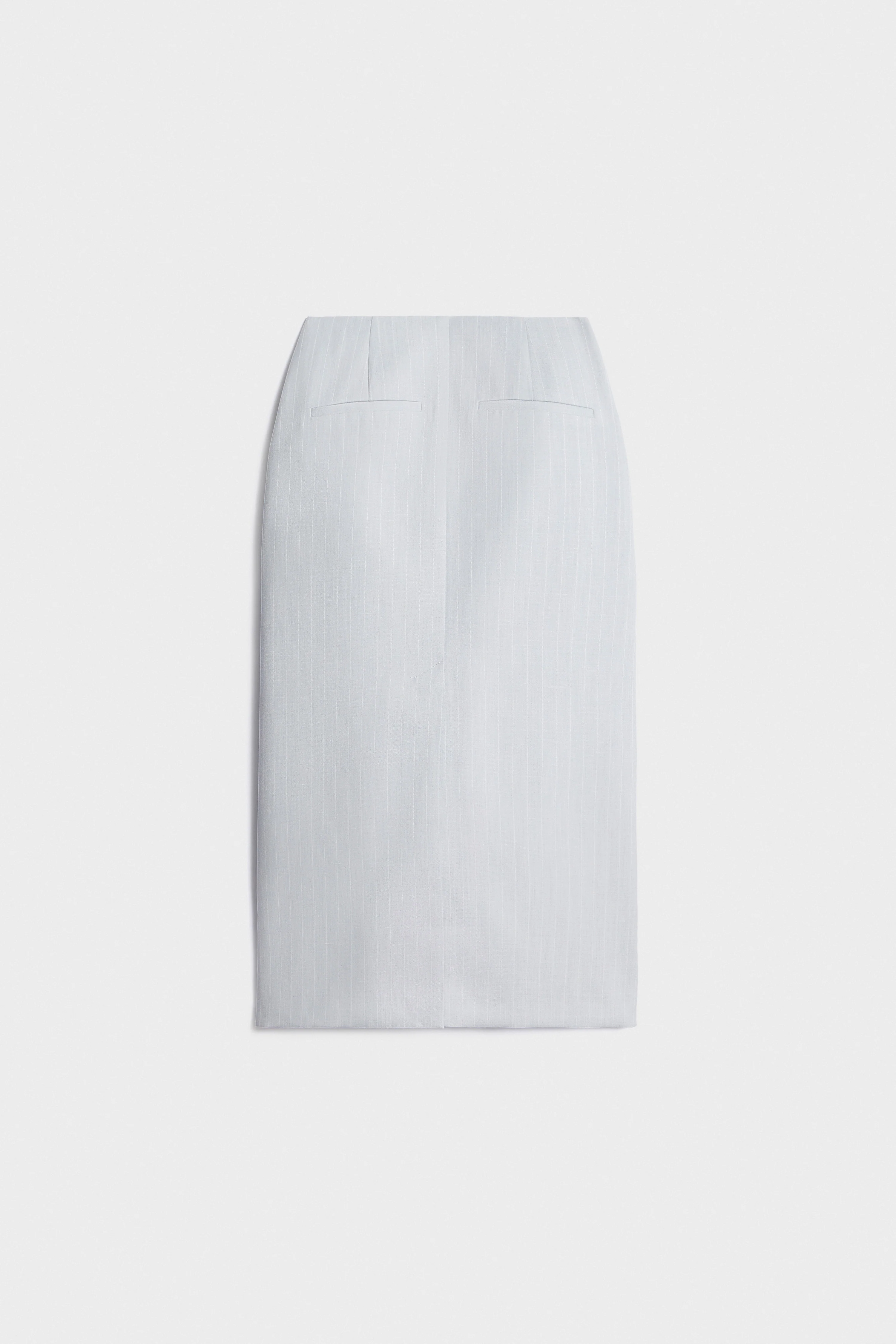 MIDI LINEN-BLEND SKIRT - Image 6
