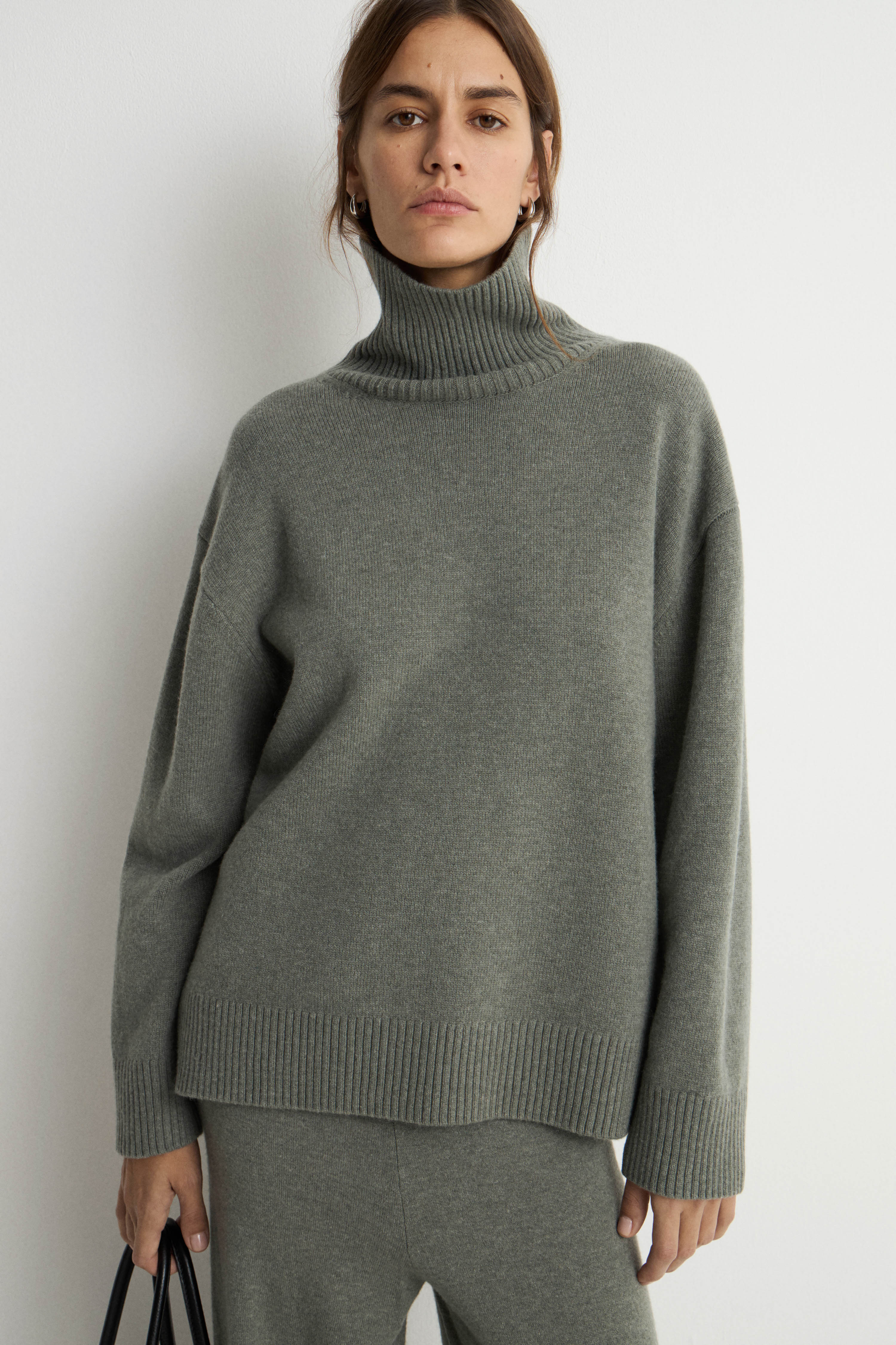 MOCK NECK 100% WOOL SWEATER - Image 3