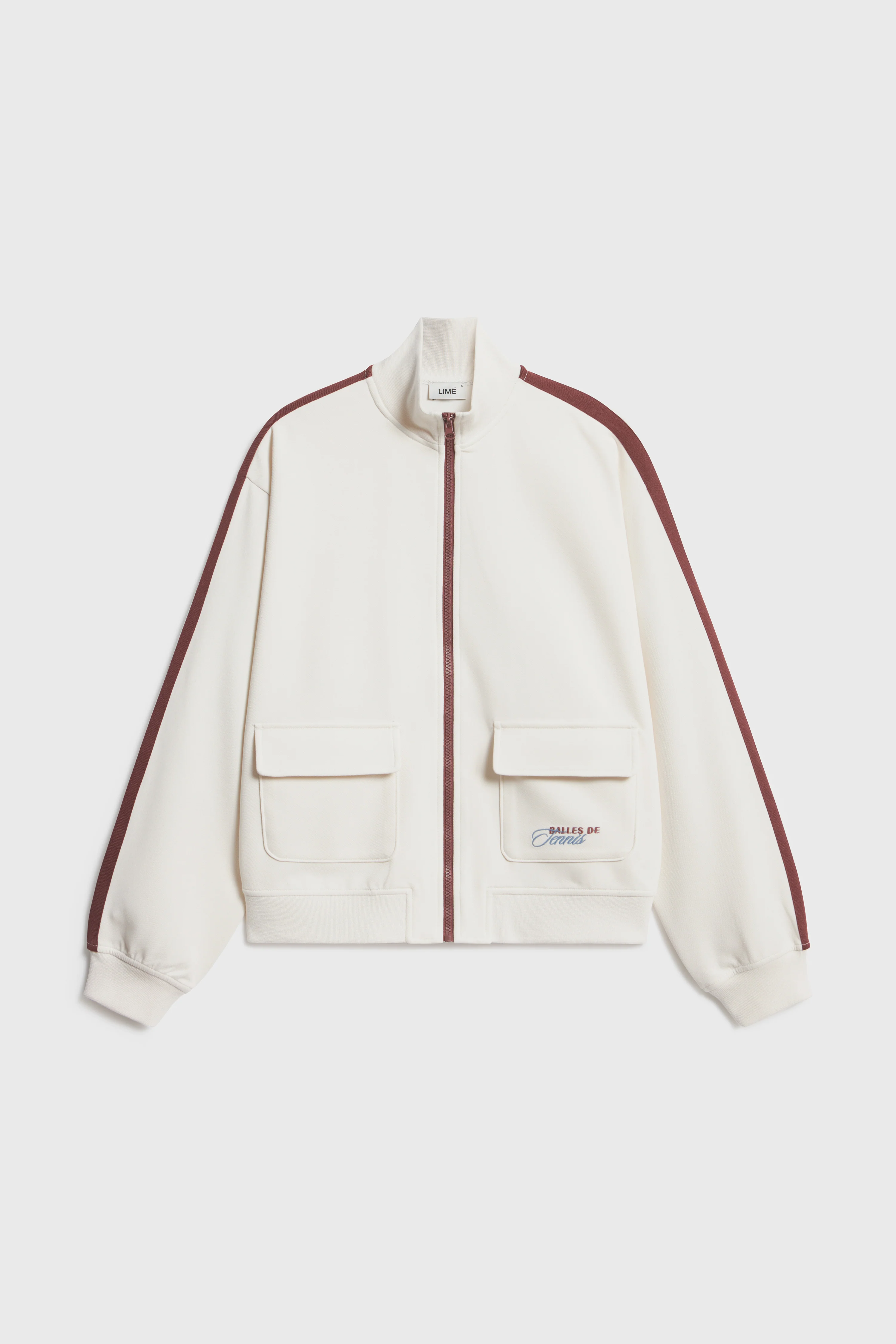 MOCK NECK ZIP-THROUGH SWEATSHIRT - Image 4