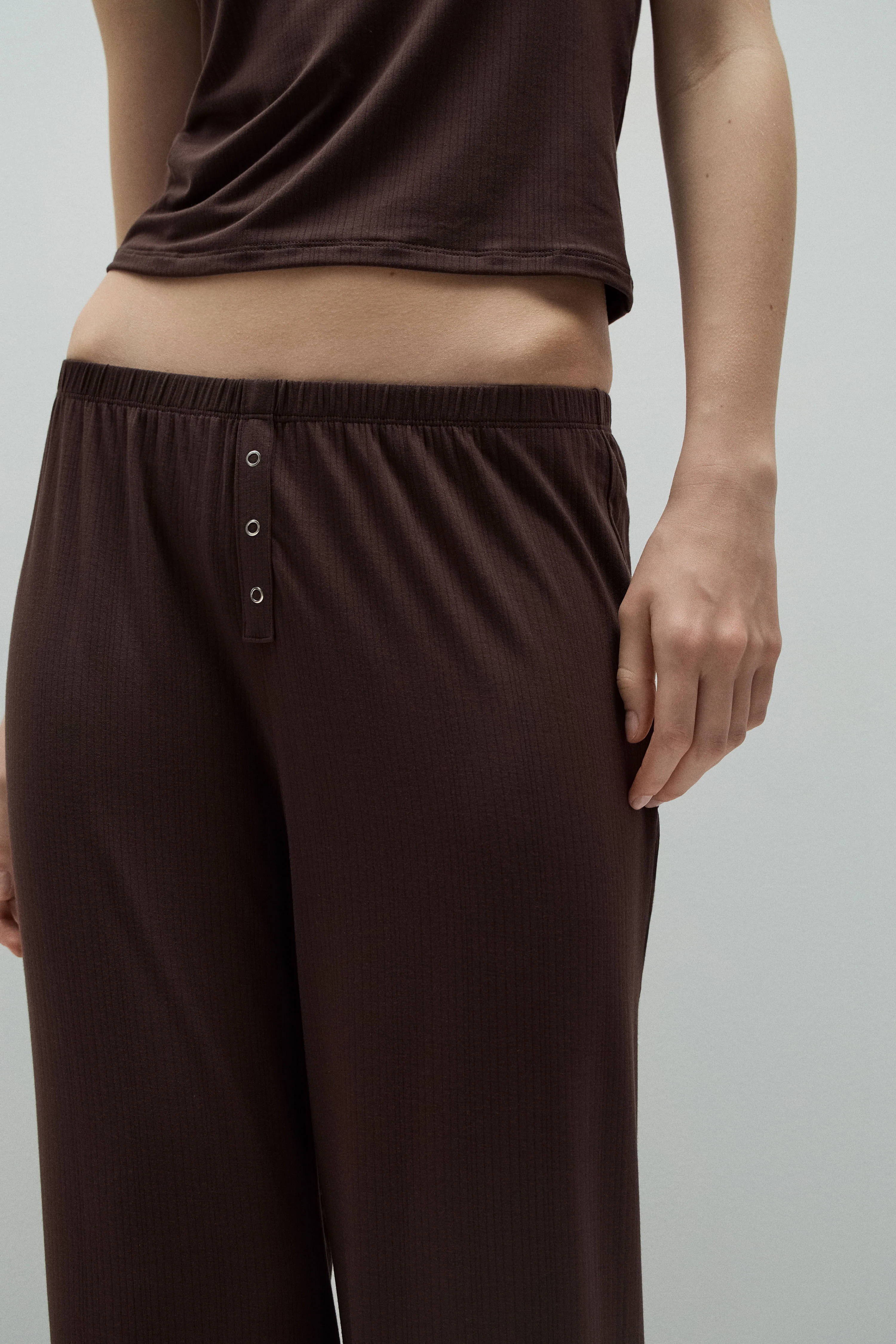 MODAL-BLEND PYJAMA TROUSERS - Image 2