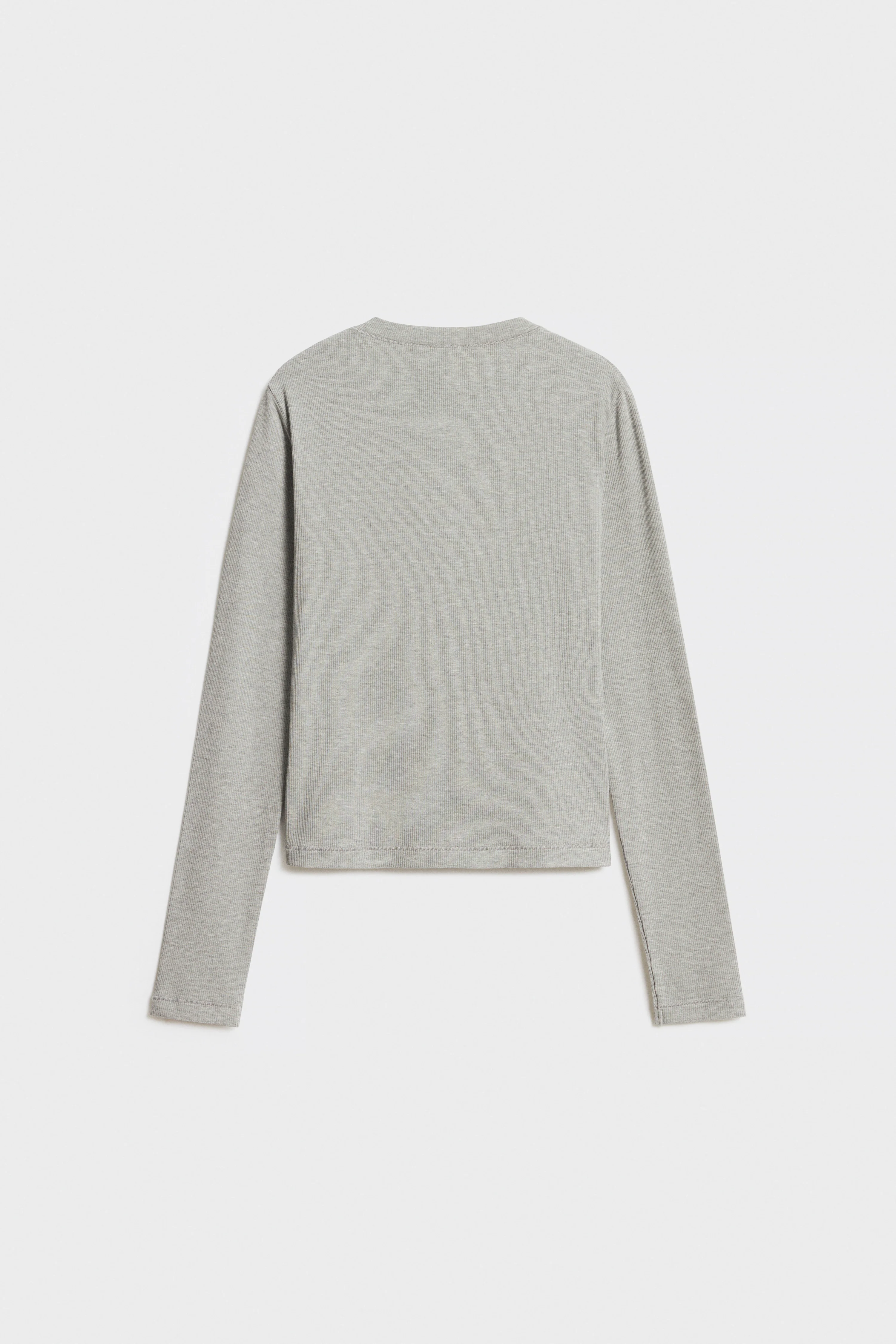 CROPPED MODAL LONG-SLEEVED T-SHIRT - Image 5