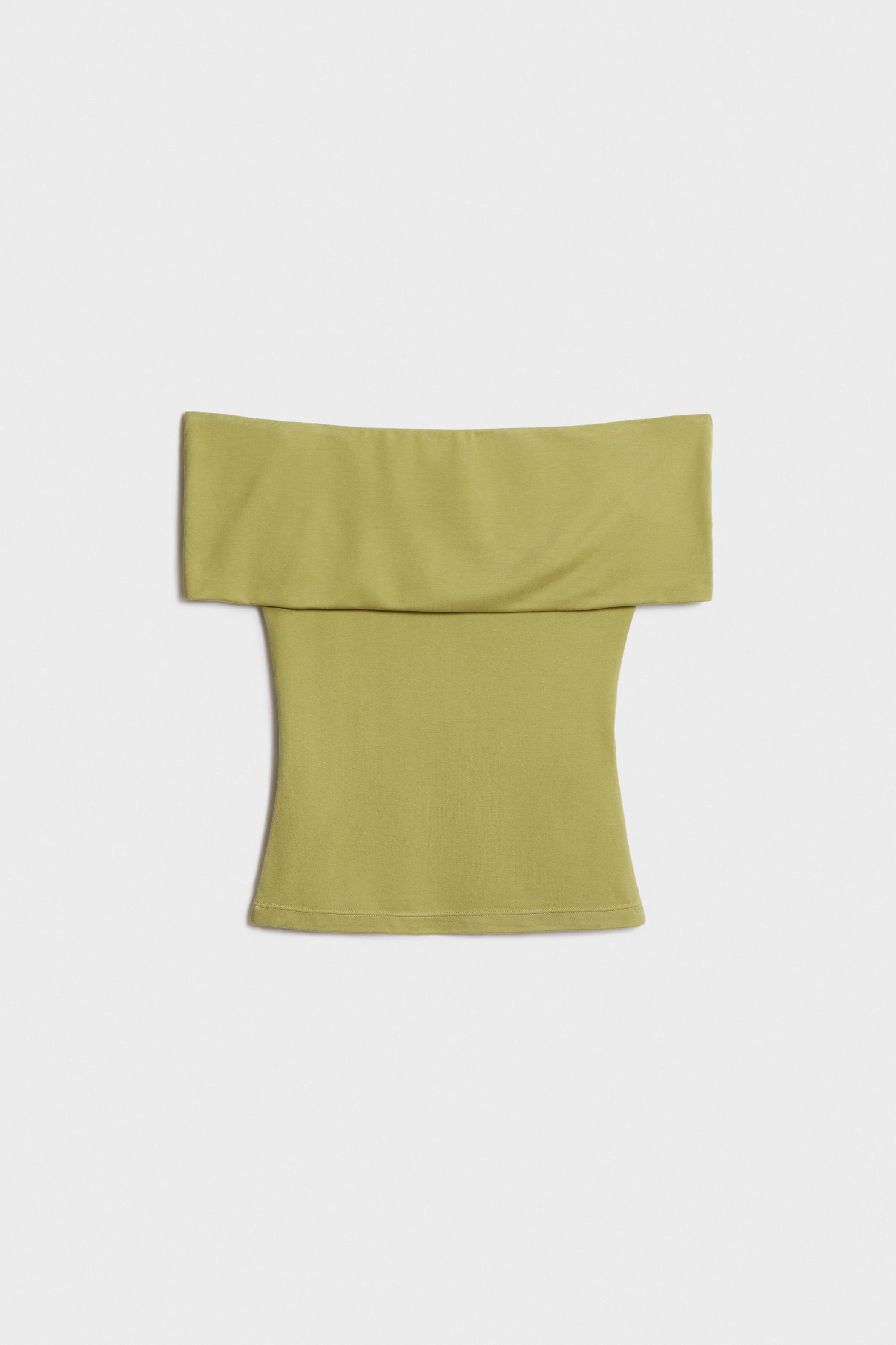 OFF-THE-SHOULDER VISCOSE TOP - Image 5