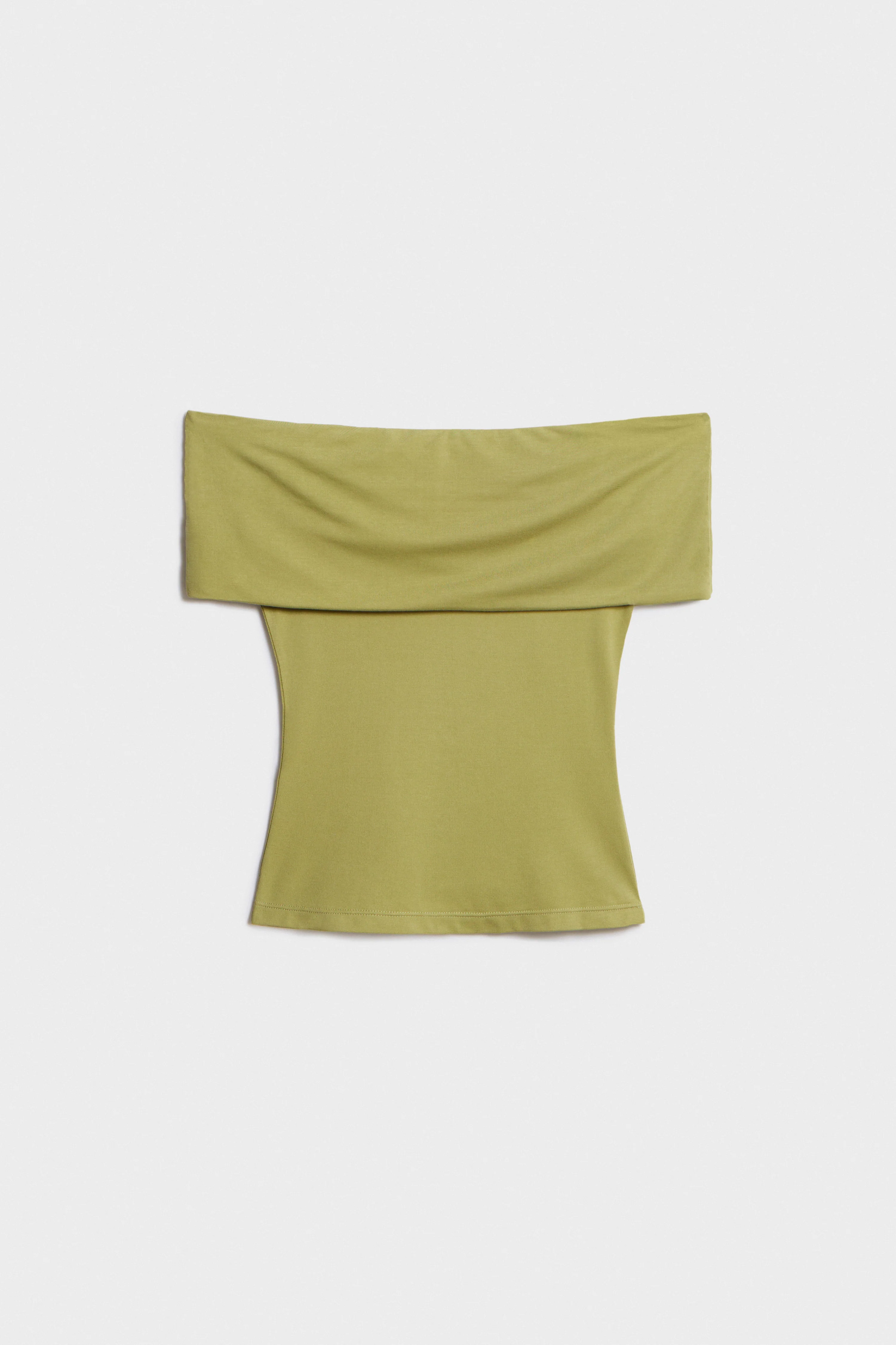 OFF-THE-SHOULDER VISCOSE TOP - Image 6