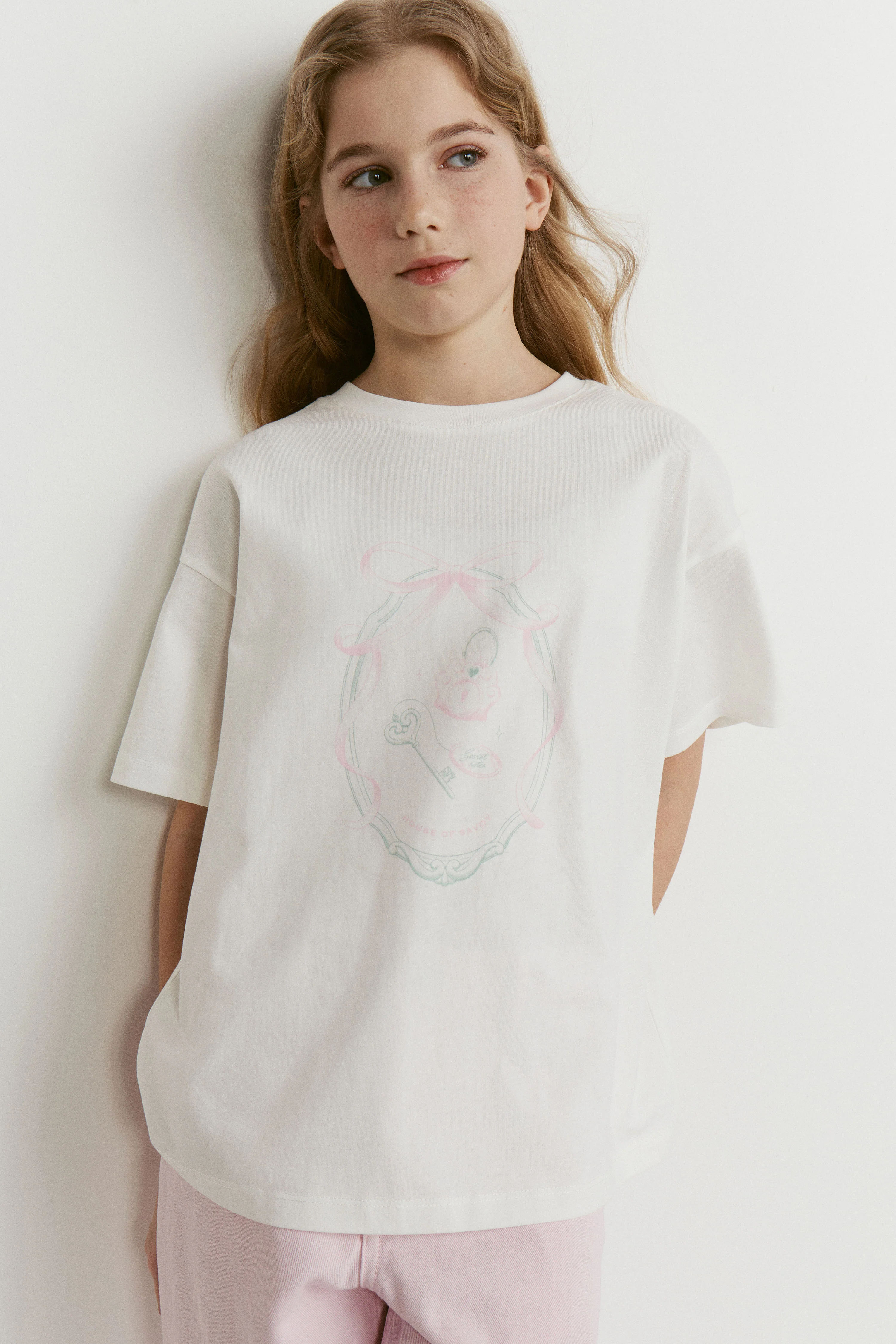 OVERSIZED COTTON T-SHIRT WITH PRINT - Image 2