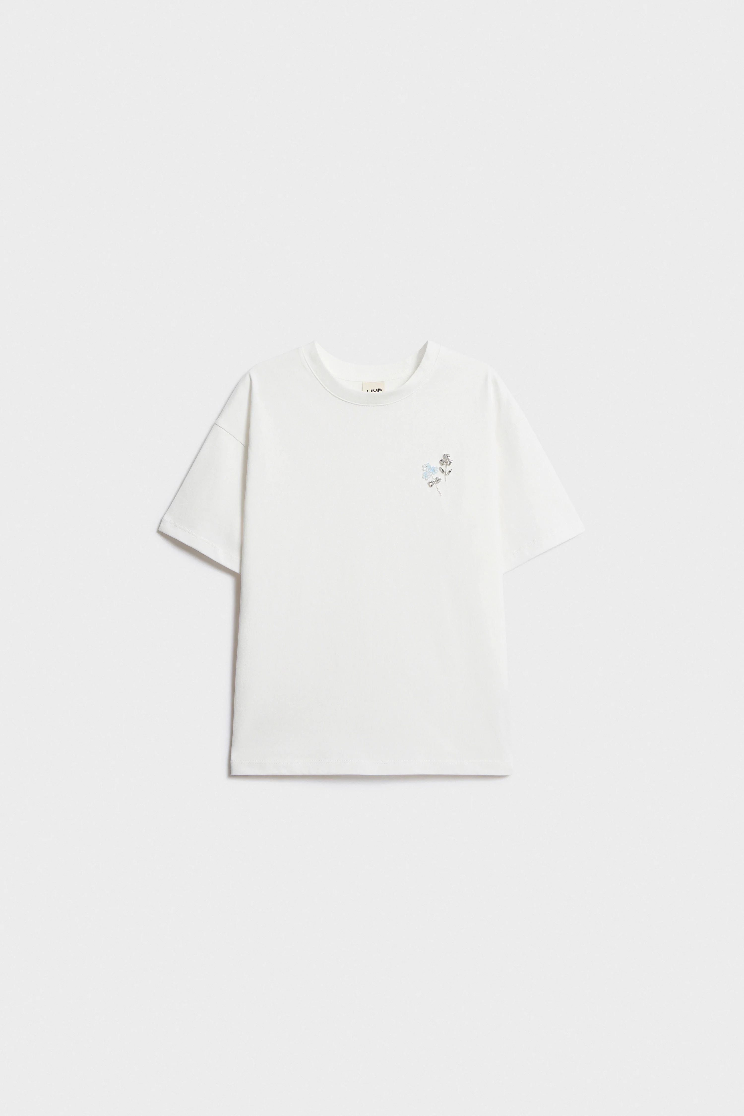 OVERSIZED EMBROIDERY-MOTIF T-SHIRT - Image 4