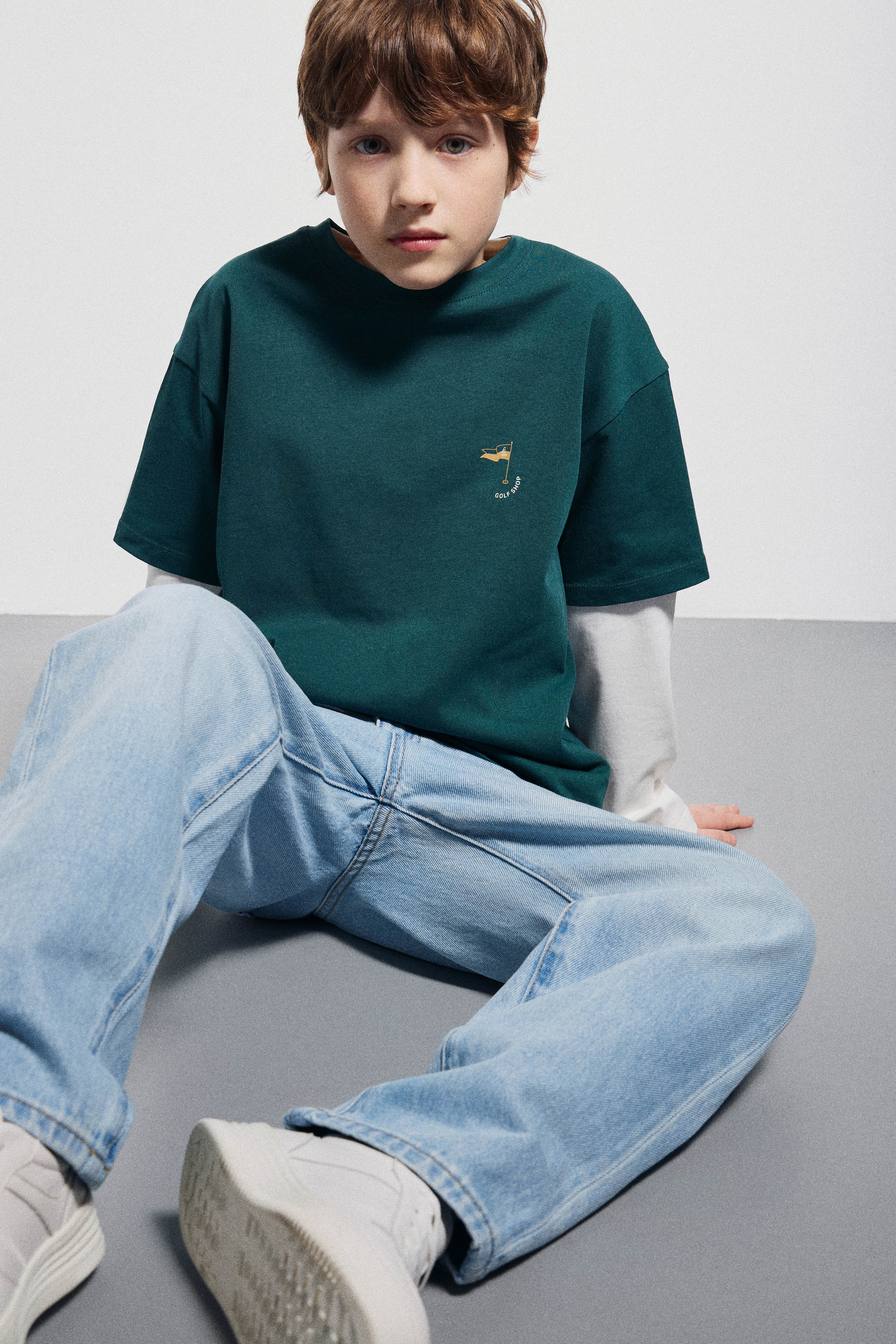 OVERSIZED PRINT-MOTIF T-SHIRT