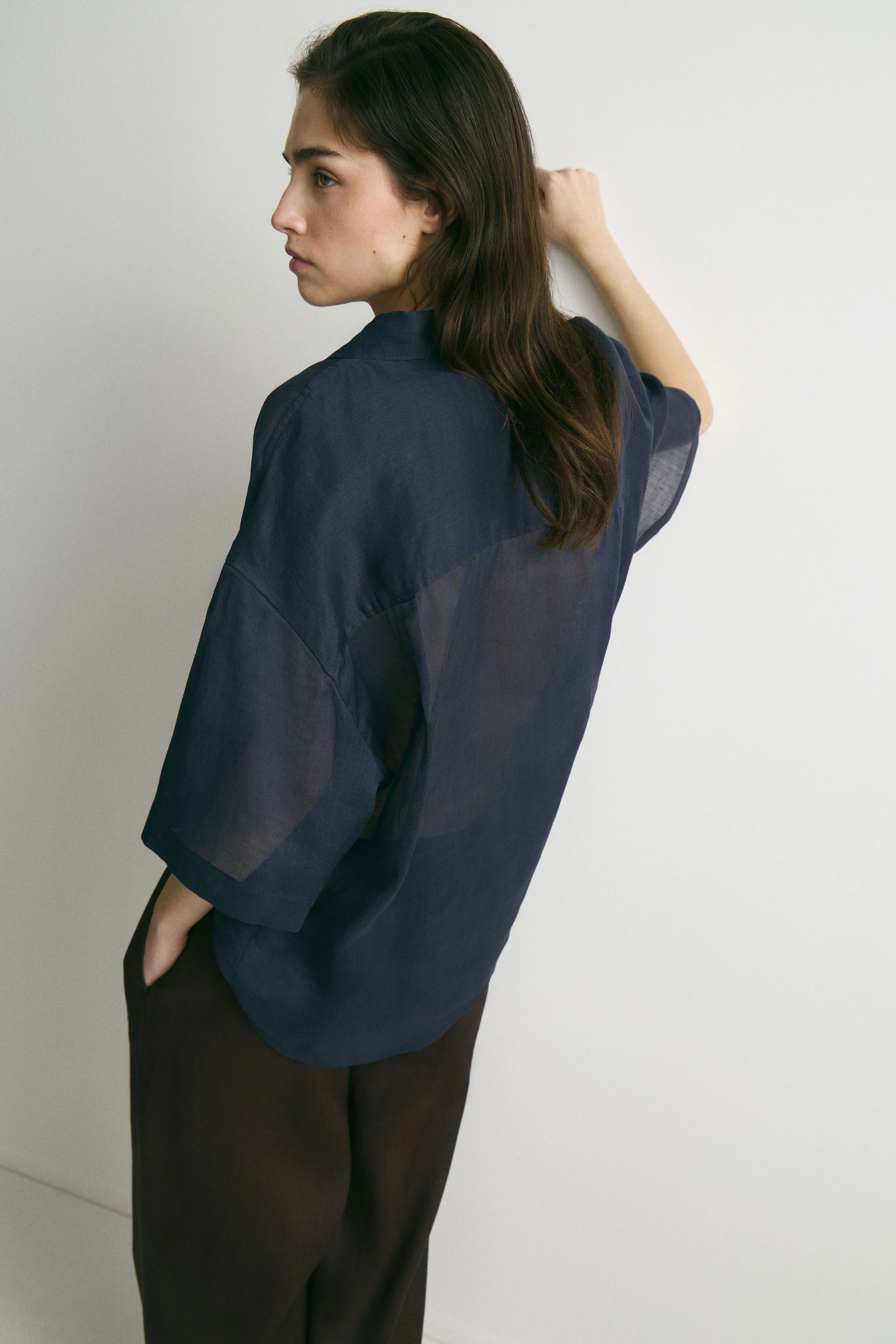 OVERSIZED RAMIE SHIRT - Image 3