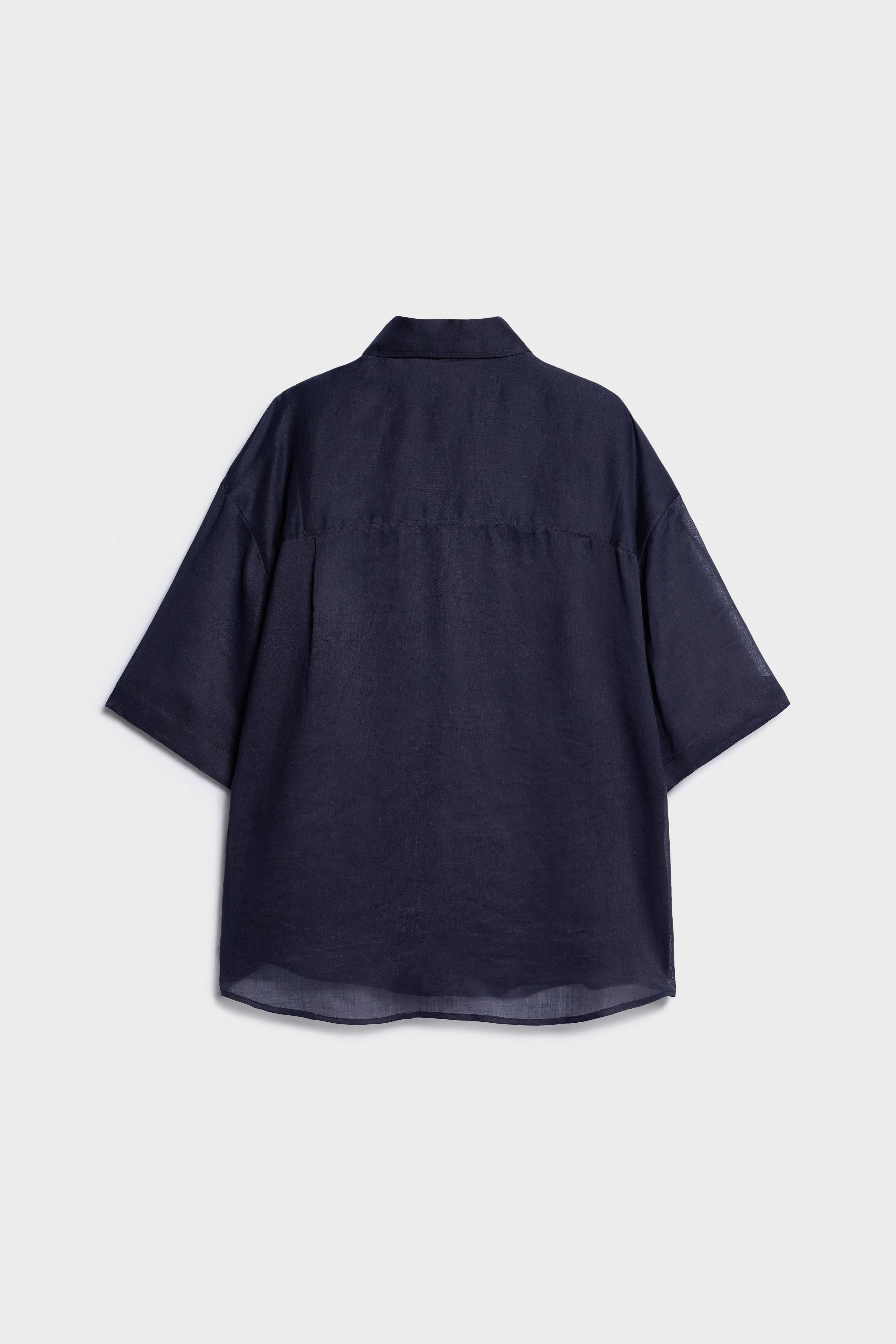 OVERSIZED RAMIE SHIRT - Image 5