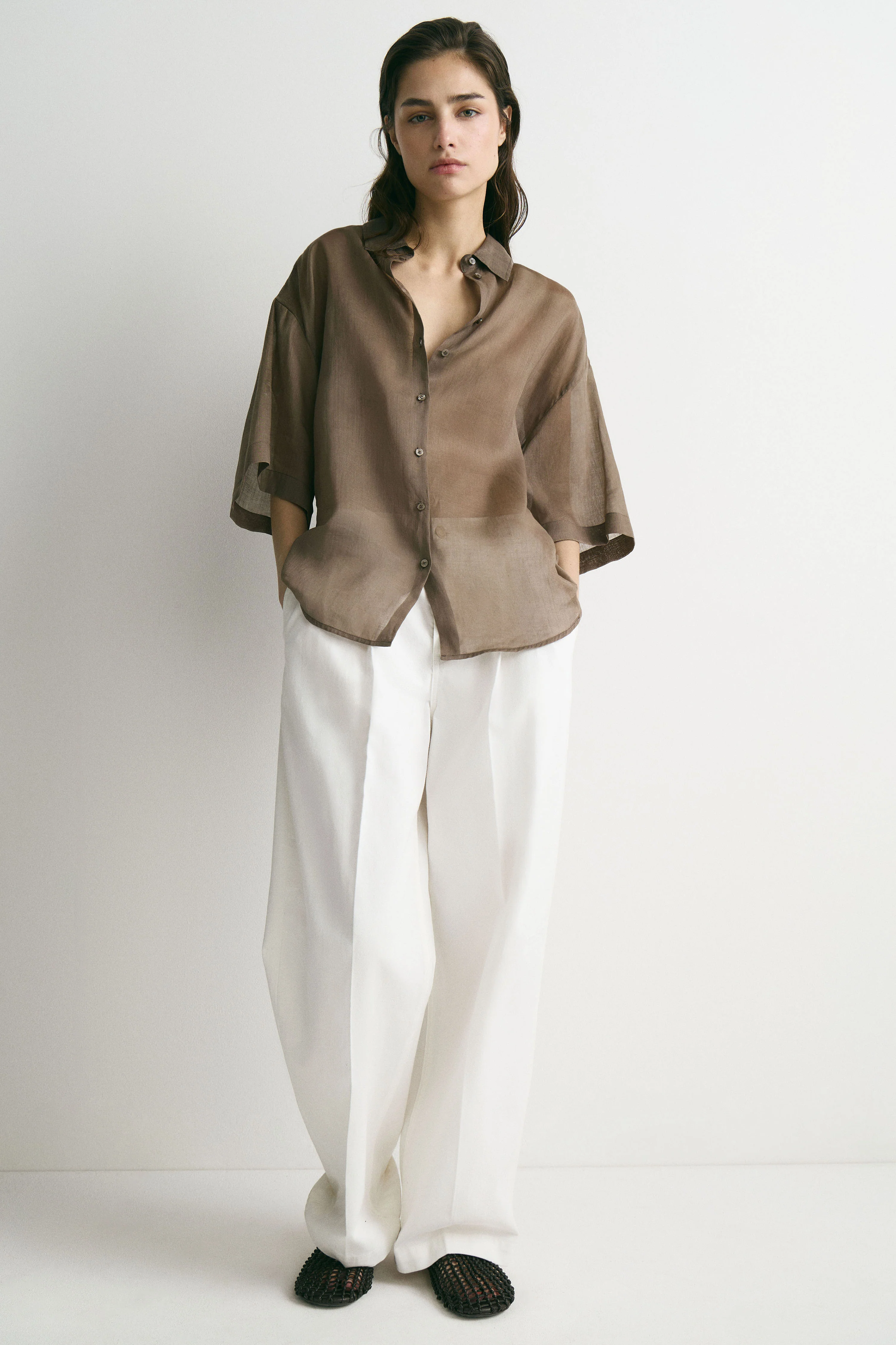 OVERSIZED RAMIE SHIRT - Image 3