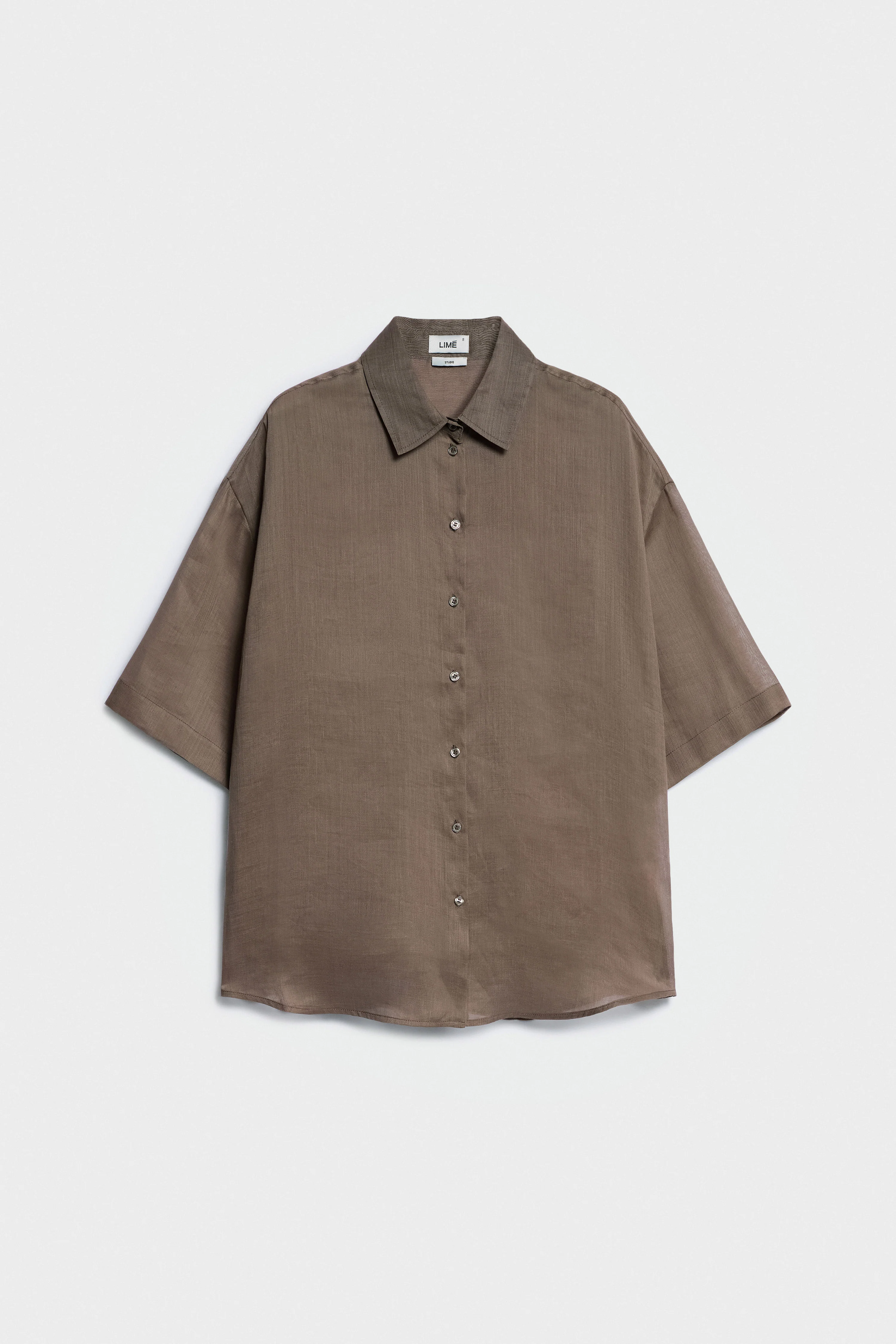 OVERSIZED RAMIE SHIRT - Image 6
