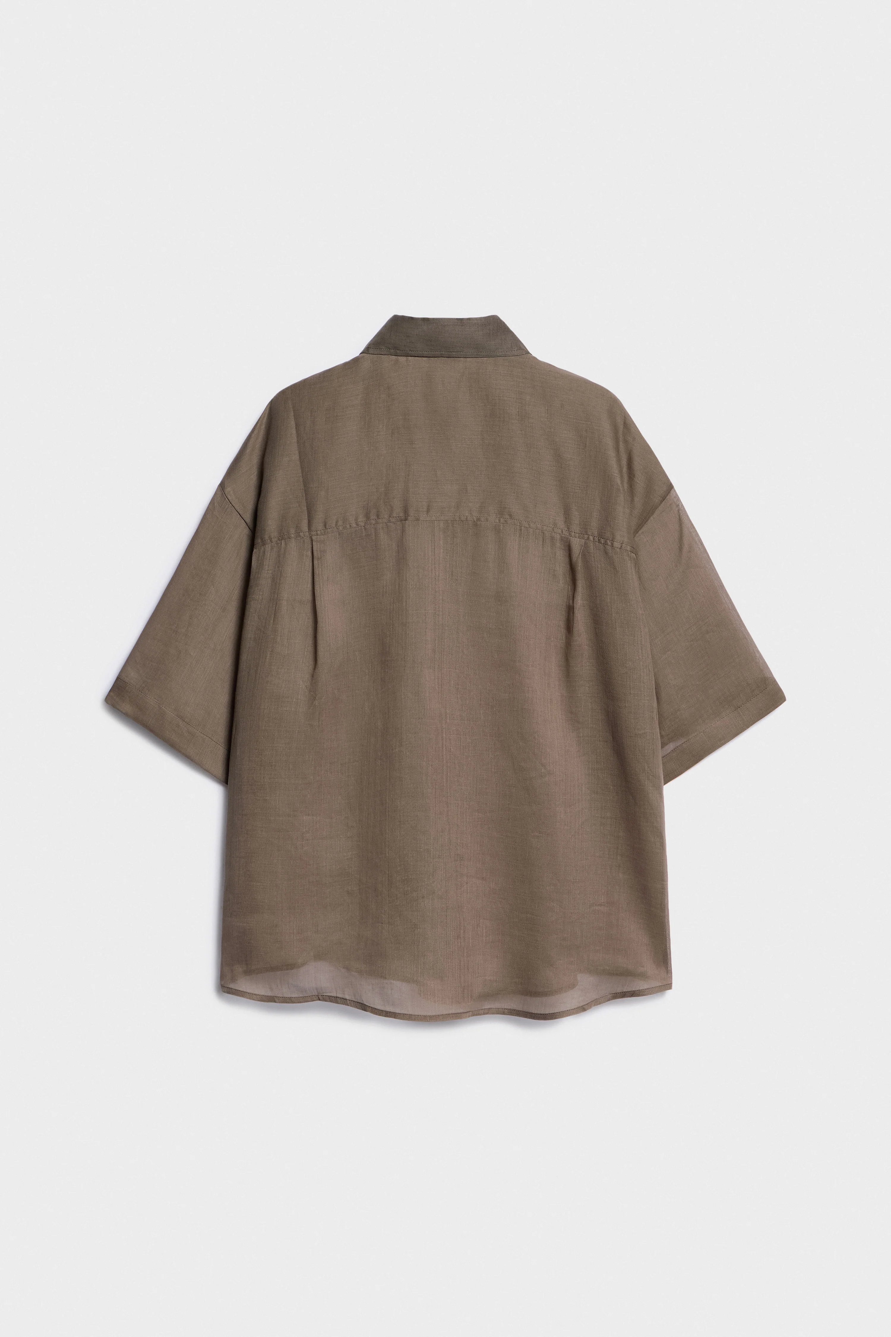 OVERSIZED RAMIE SHIRT - Image 7