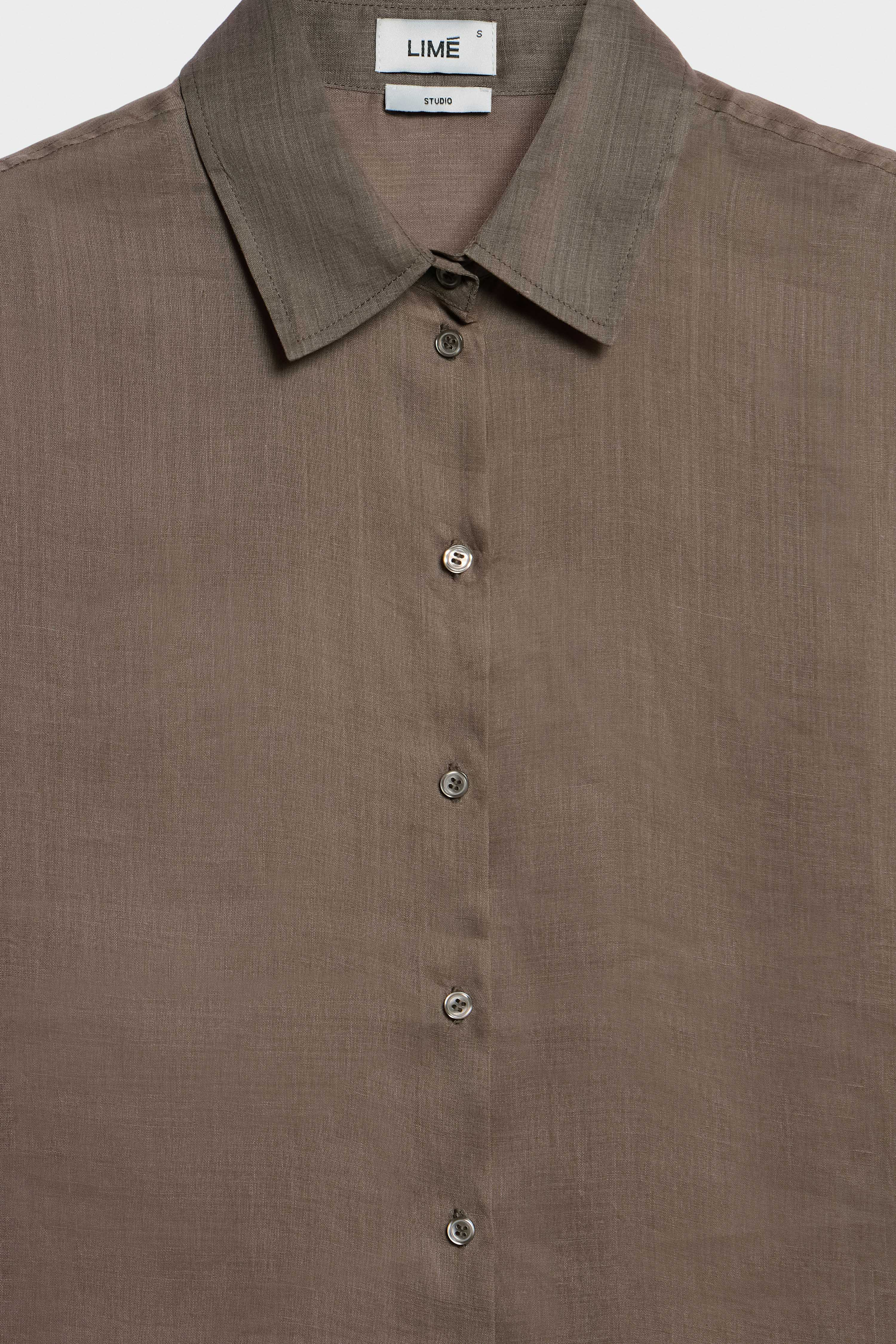 OVERSIZED RAMIE SHIRT - Image 8