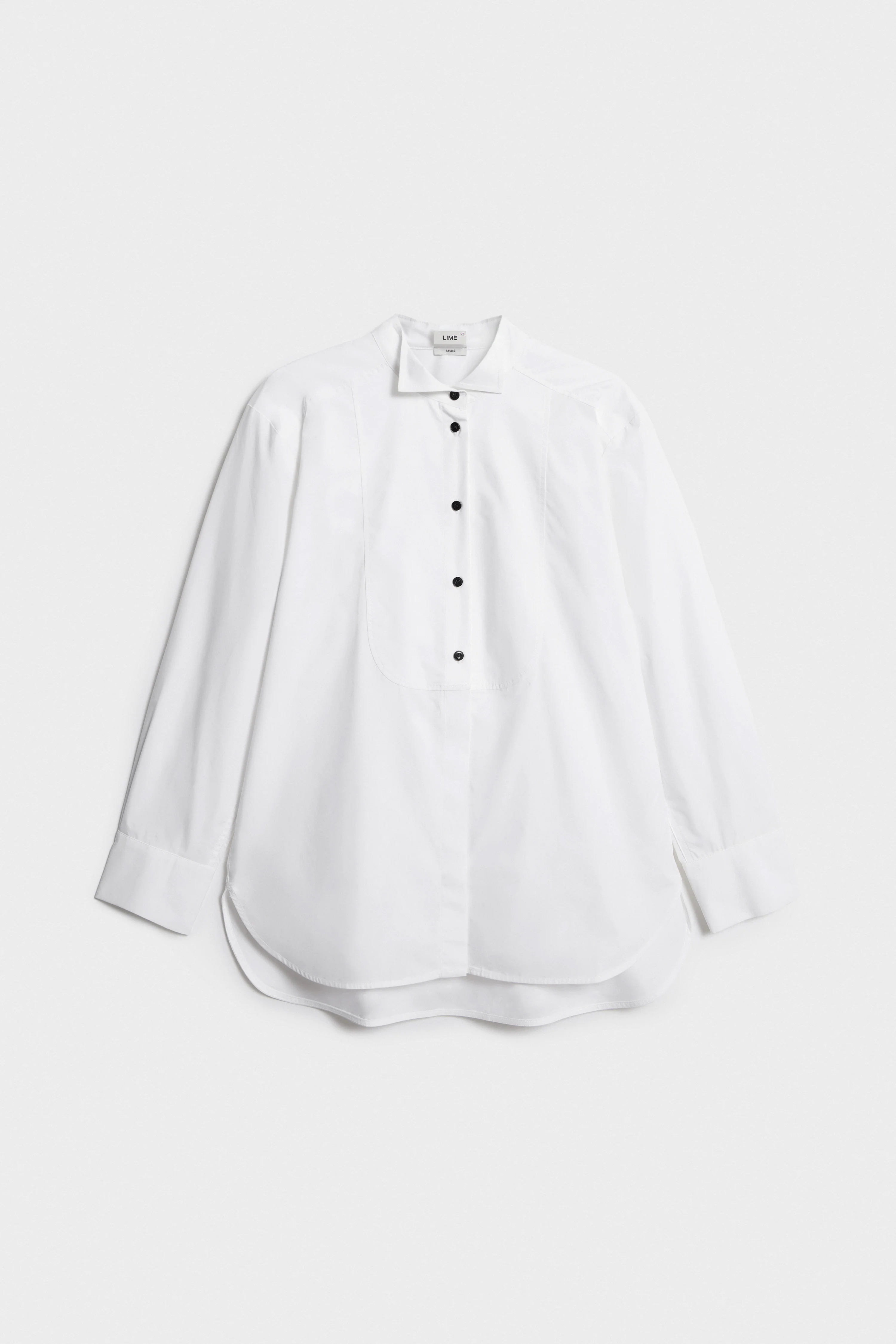 OVERSIZED COTTON TUXEDO SHIRT - Image 4